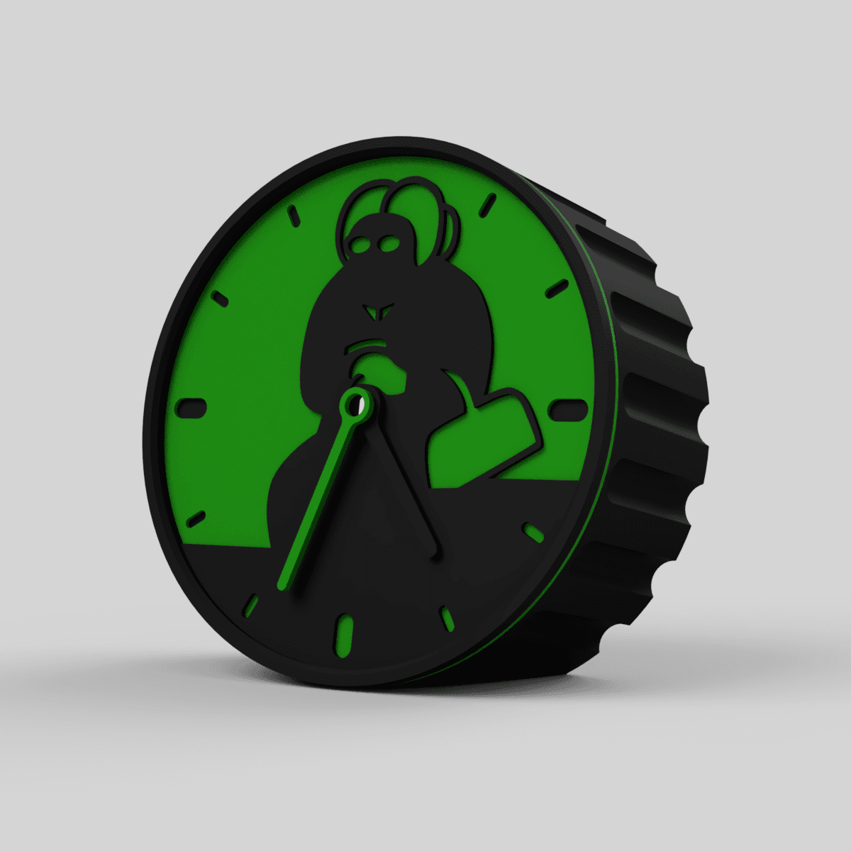 Creepy old lady from Vienna clock 3d model