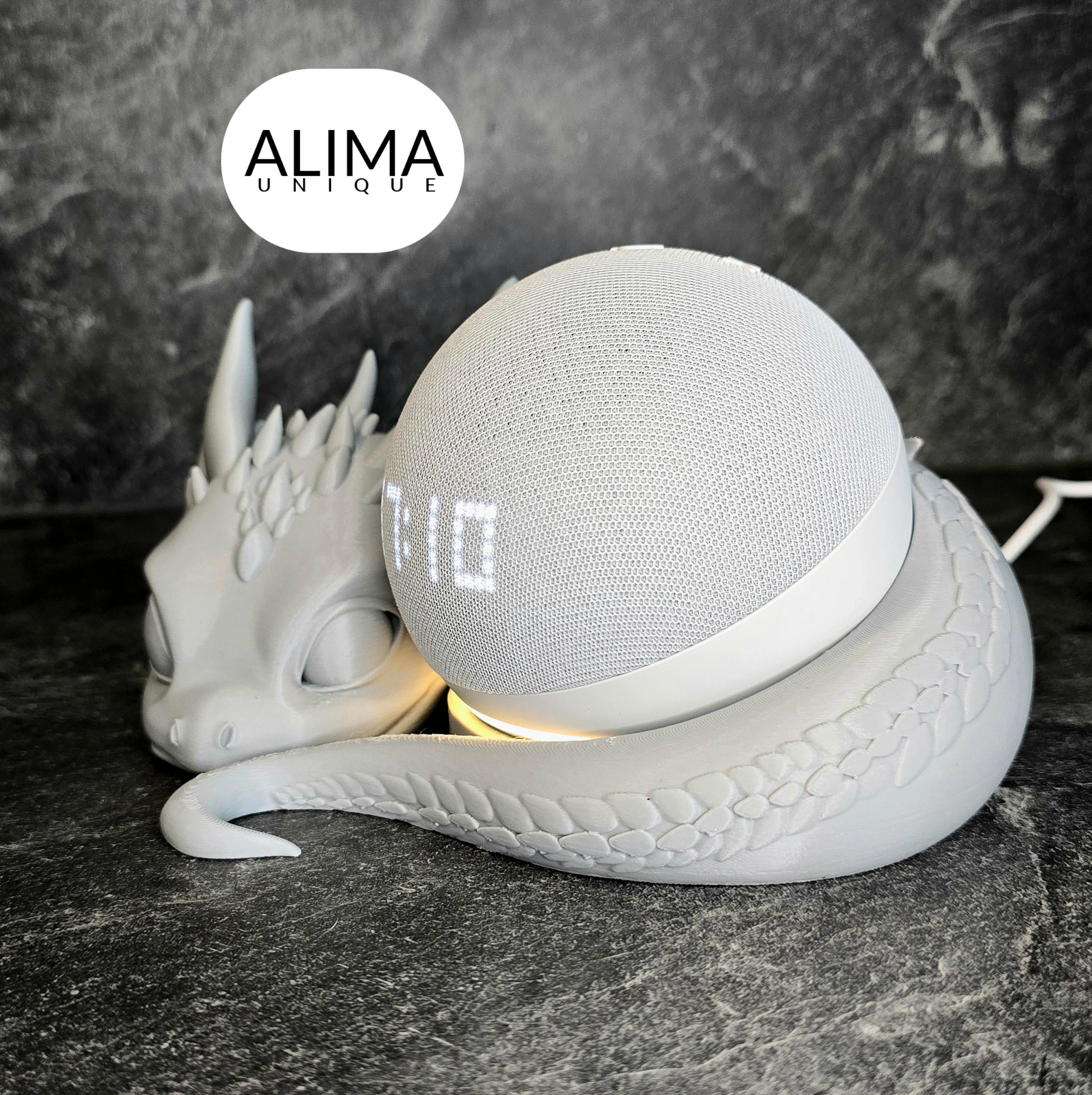 Lying baby dragon - compatible with Amazon Dot 3d model