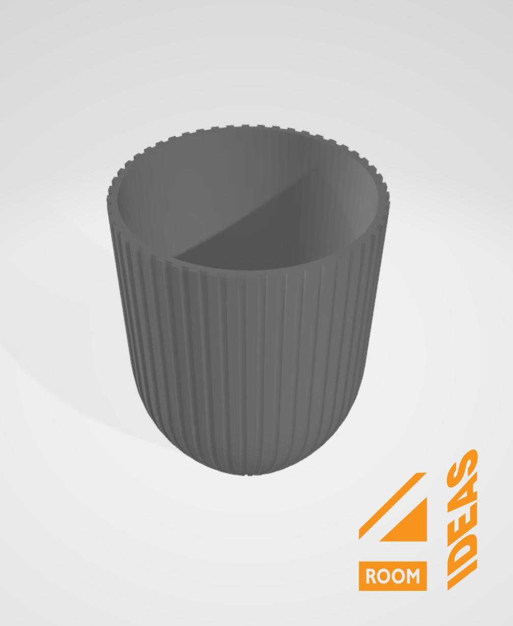 Bullet Planter Pot 1 - hanging planter + stands 3d model