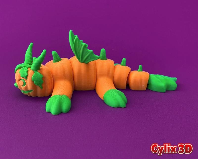 Articulated Pumpkin Dragon 3d model