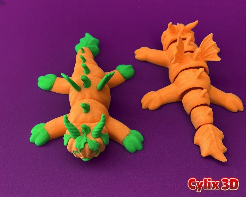 Articulated Pumpkin Dragon 3d model