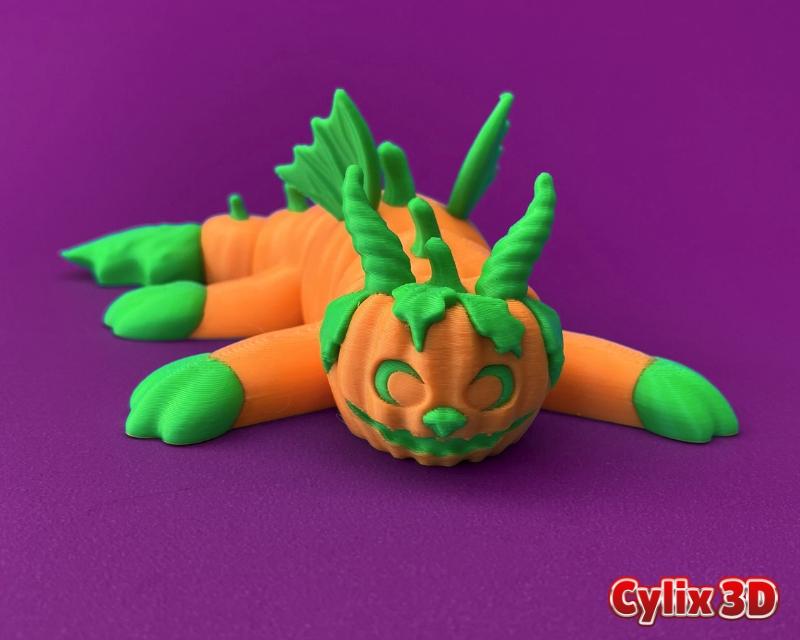 Articulated Pumpkin Dragon 3d model