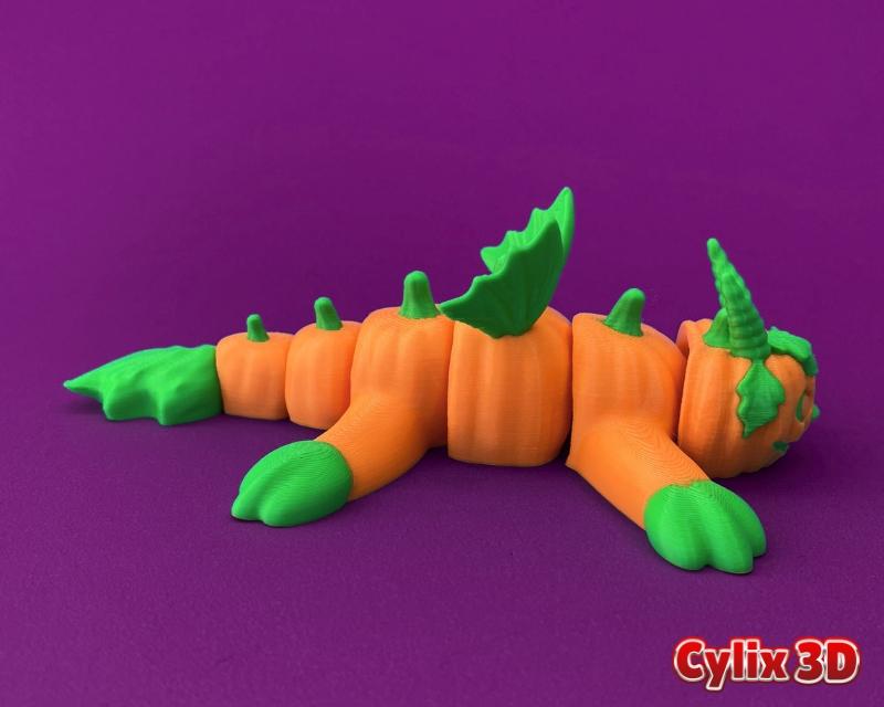 Articulated Pumpkin Dragon 3d model