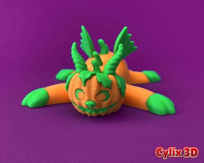 Articulated Pumpkin Dragon 3d model