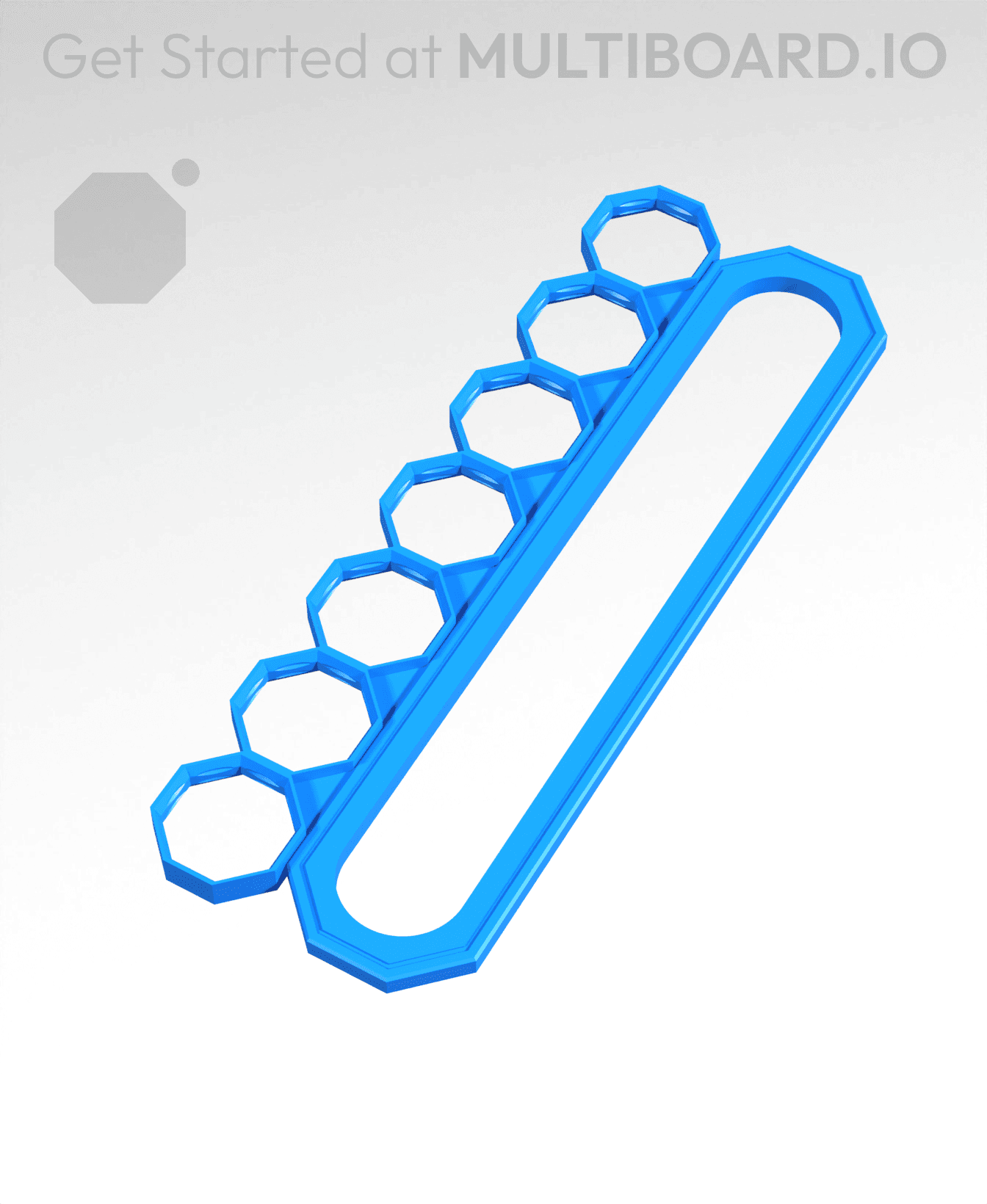 7 Big Holes, Big Sliding Bar 3d model