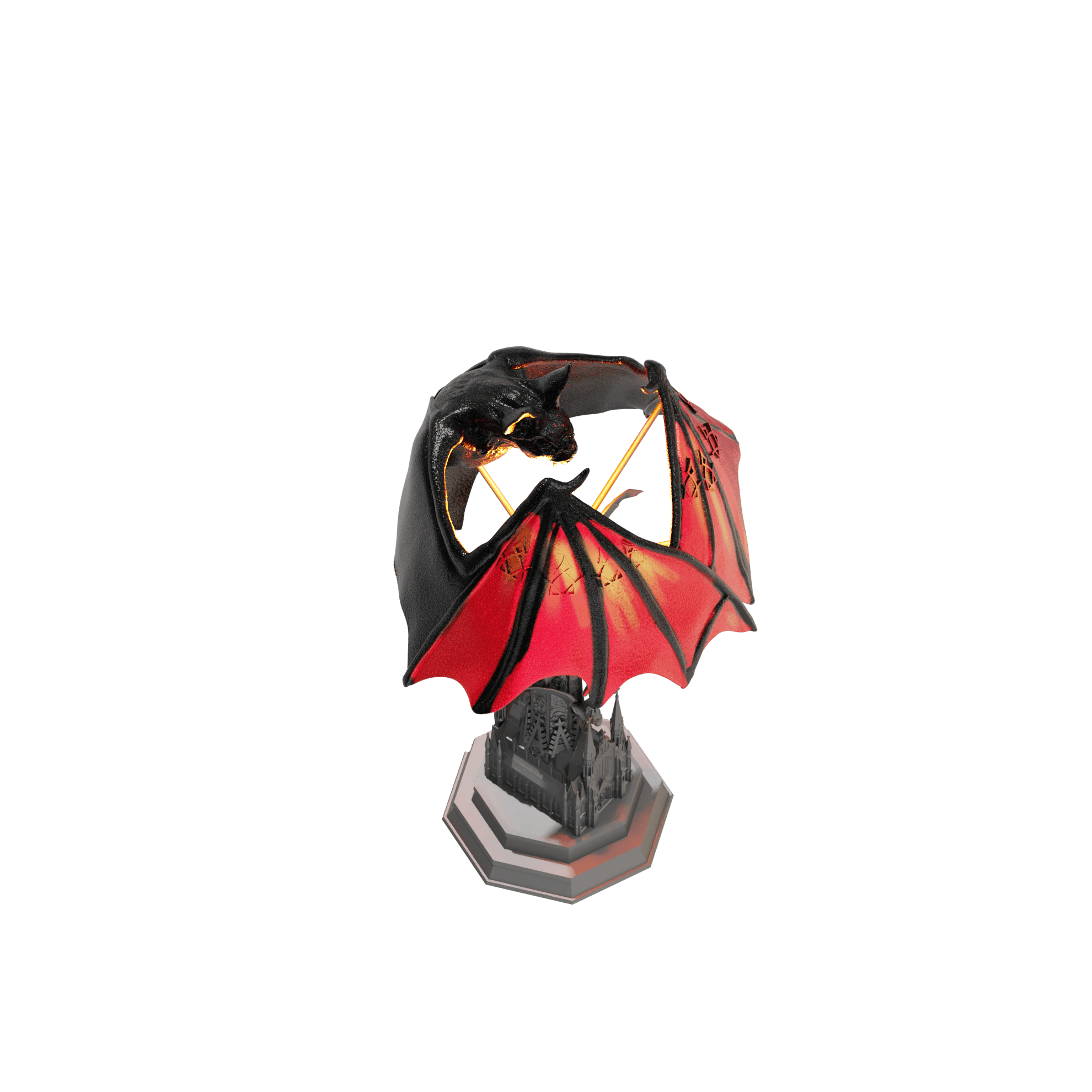 Bat Lamp 3d model