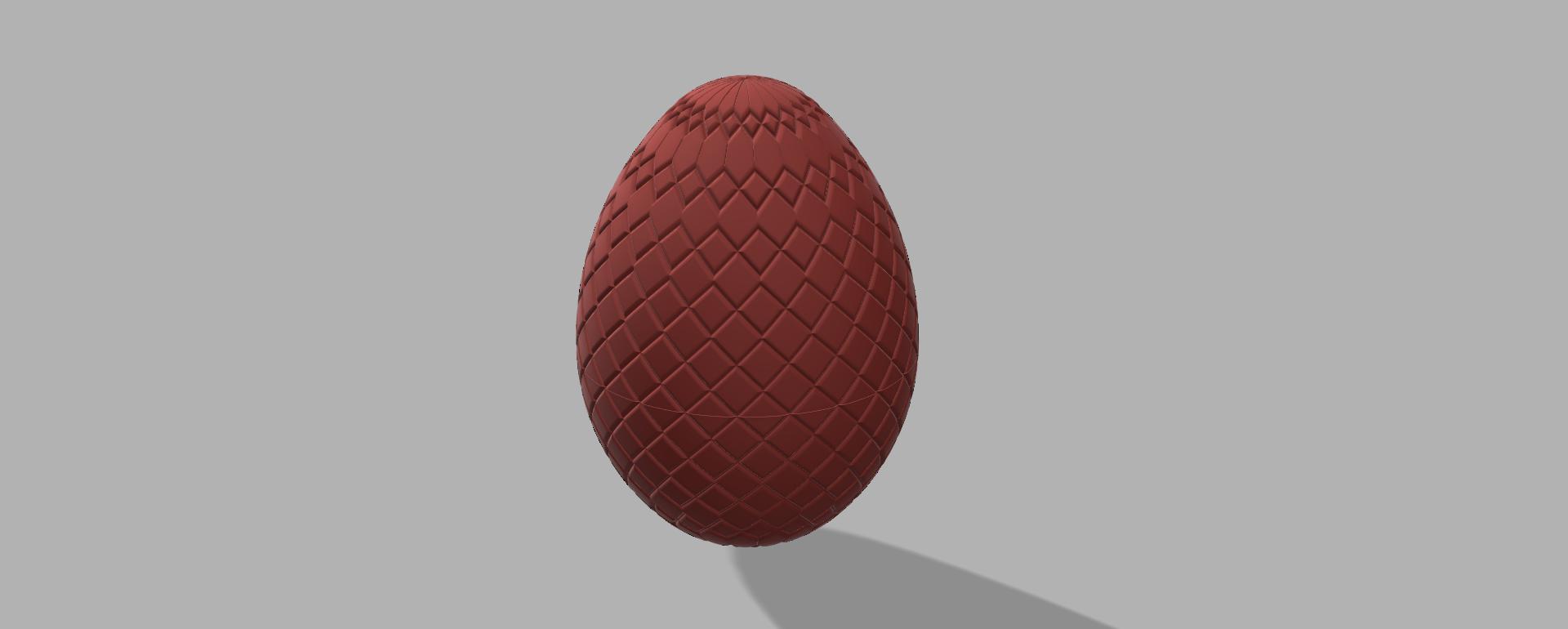 Quilted Egg 3d model