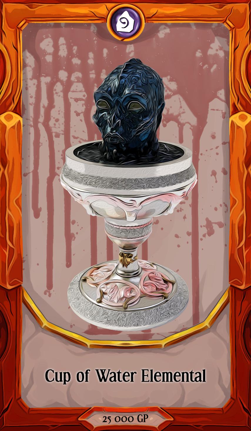 Cup of Water Elemental - Monster Trophy 3d model