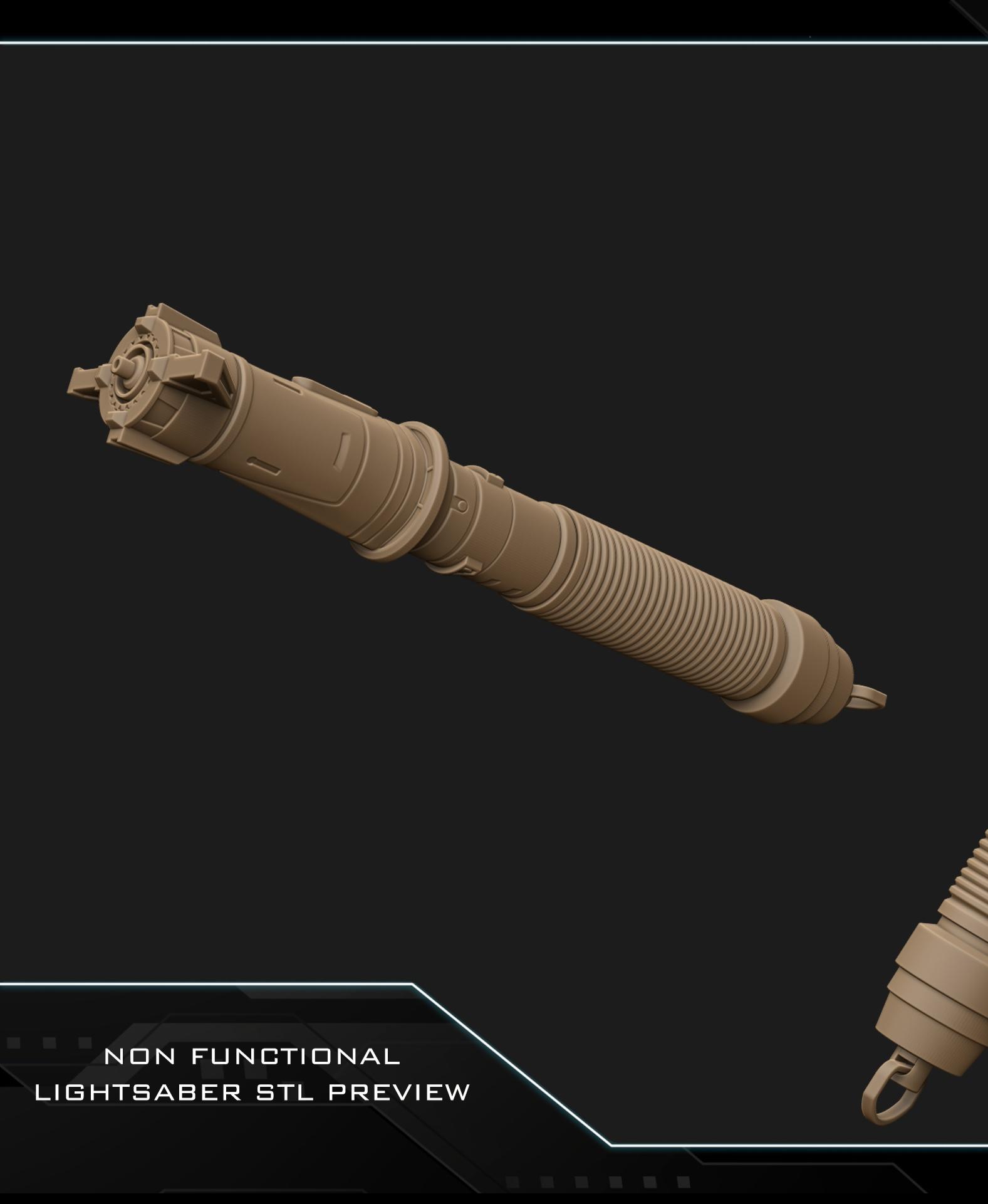 Baylan Skoll funtional lightsaber 3d model