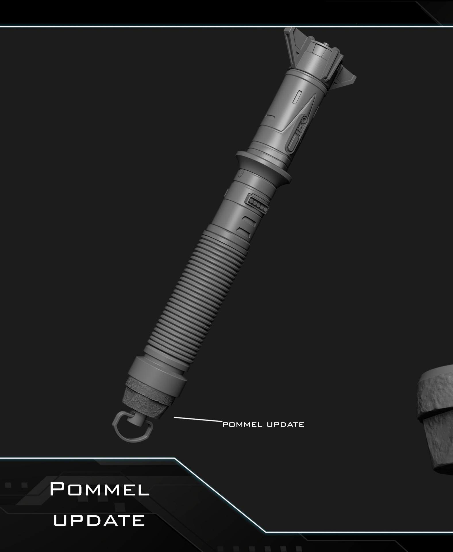 Baylan Skoll funtional lightsaber 3d model