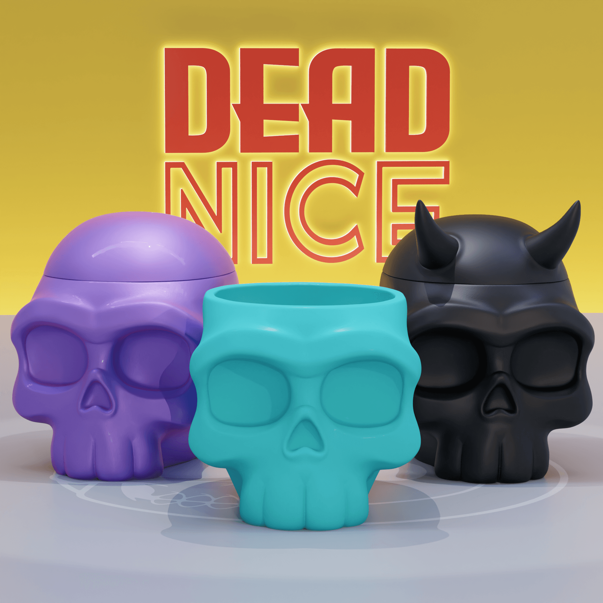 DEADNICE Skull Pot.stl 3d model