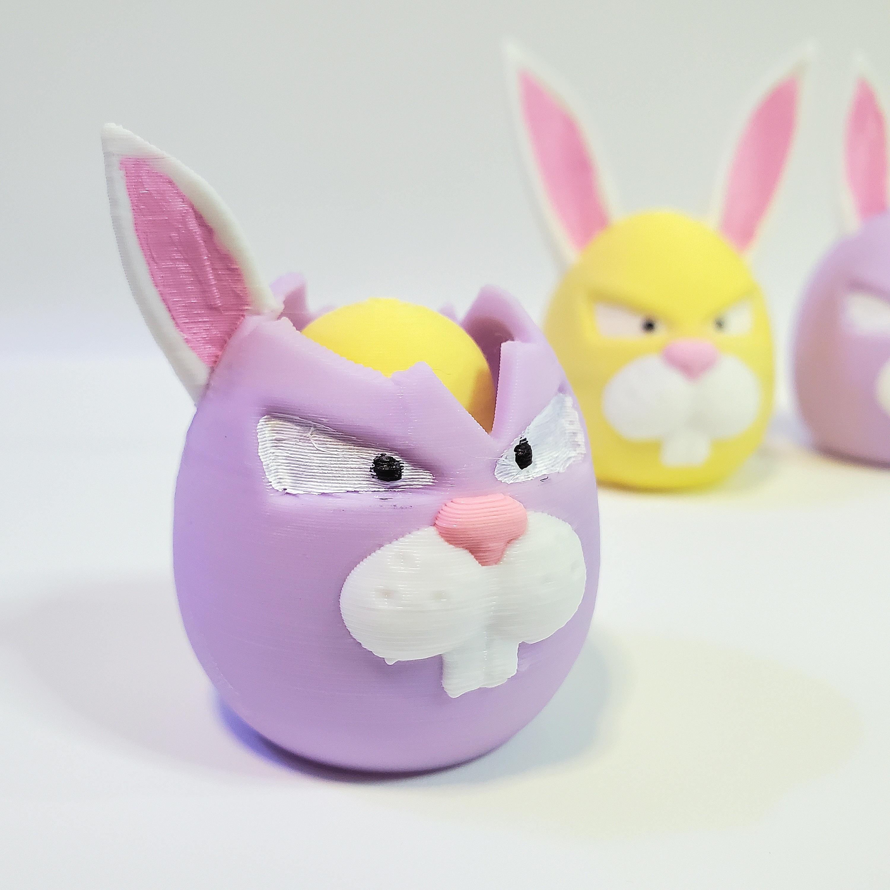 Easter Bunny Exeggcute [SET OF 6] Seasonal Pokemon Fan Art Holiday Decorations 3d model