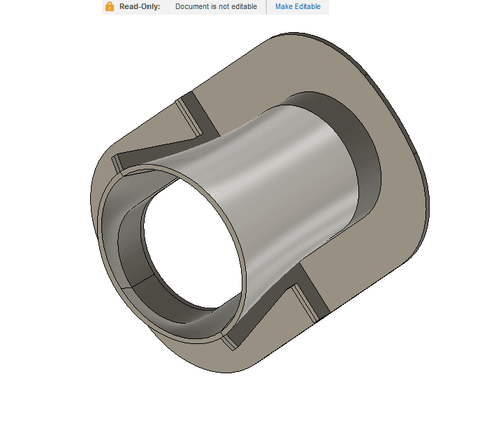 oval rosette for portable air conditioning(half 1).obj 3d model