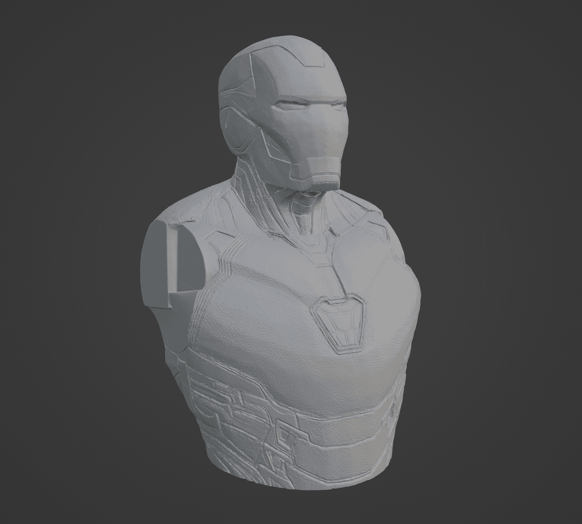 Iron Man Ultra-Detailed Support-Free Bust 3D Model 3d model