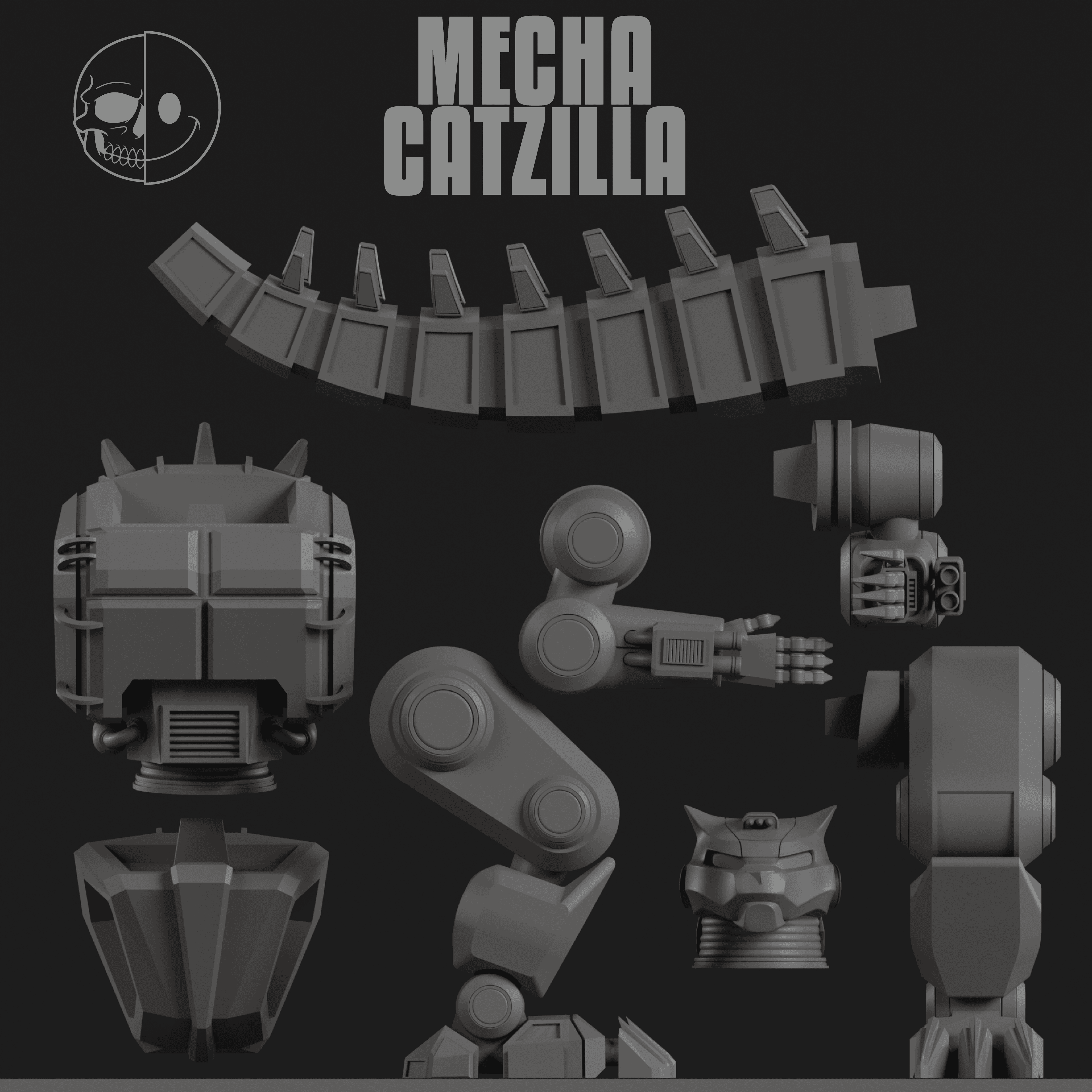 DEADNICE - MECHA CATZILLA 3d model