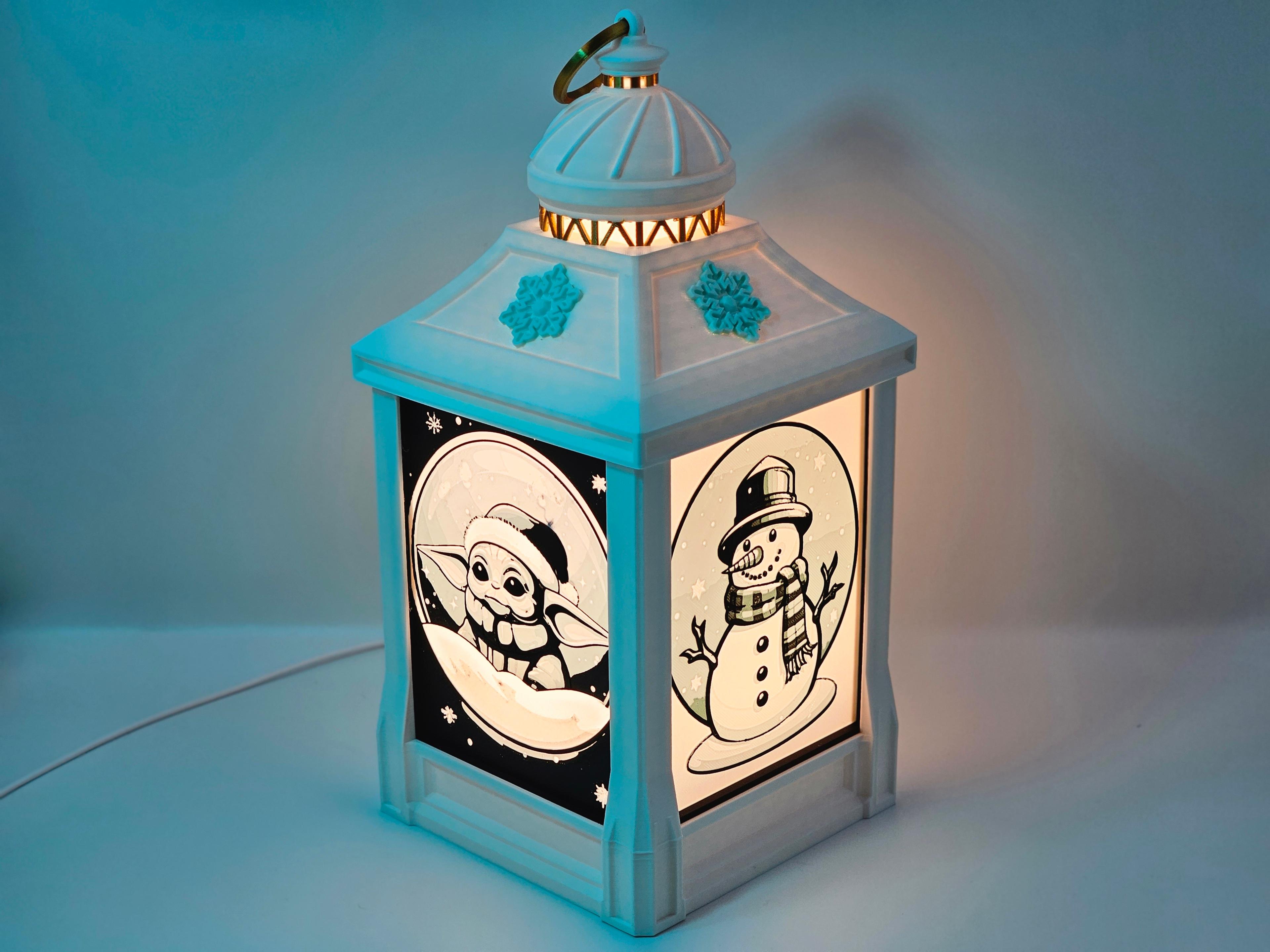 Arctic Glow Christmas Lantern 3d model