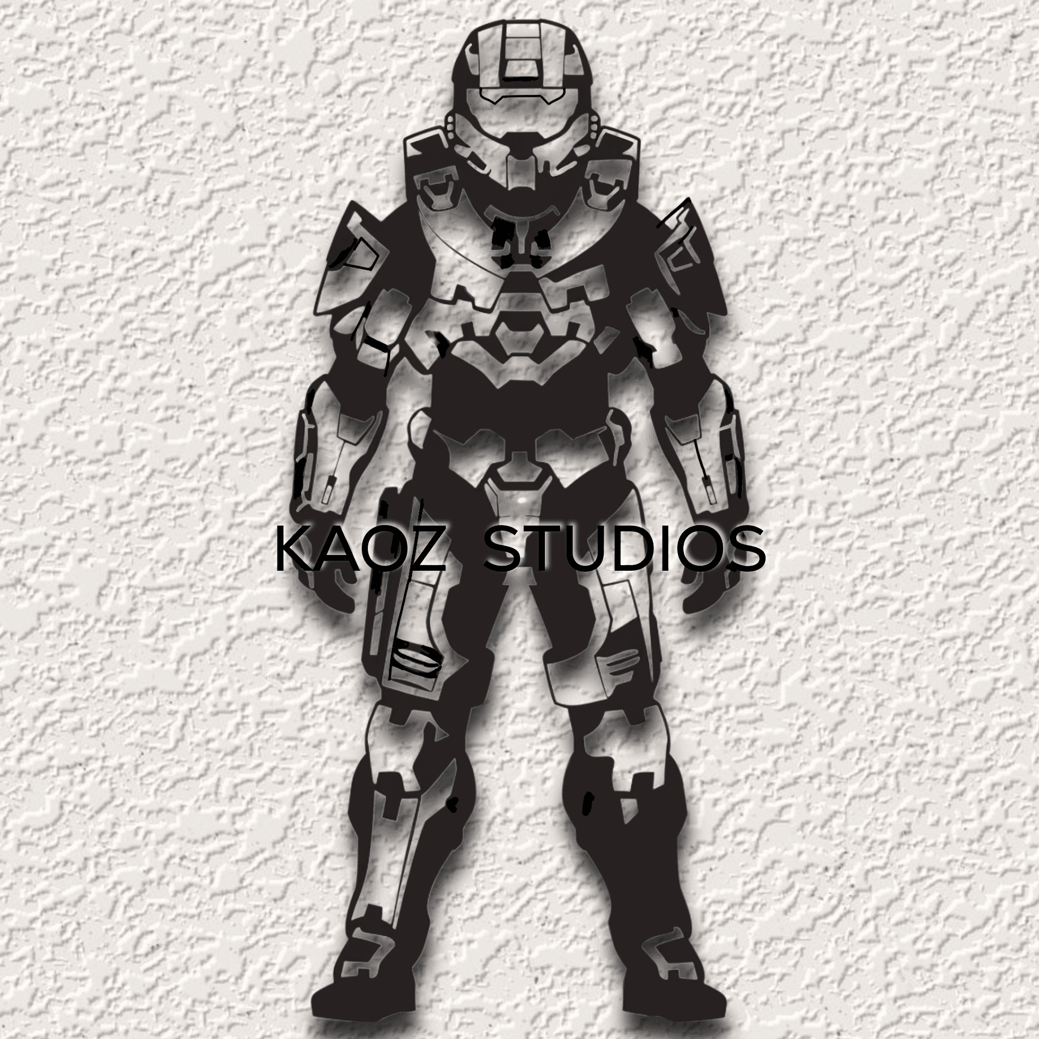 halo wall art master chief wall decor halo fan art decoration 3d model