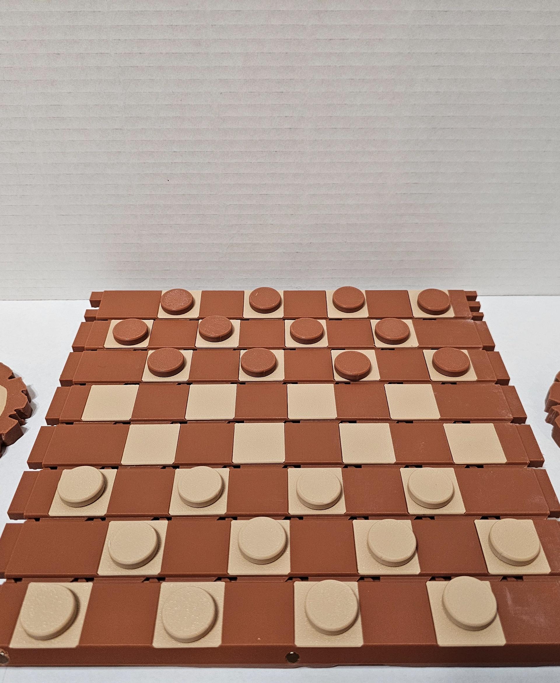 Forest Chess Set - Log and Mushroom Chess Board - Acorn Checkers 3d model