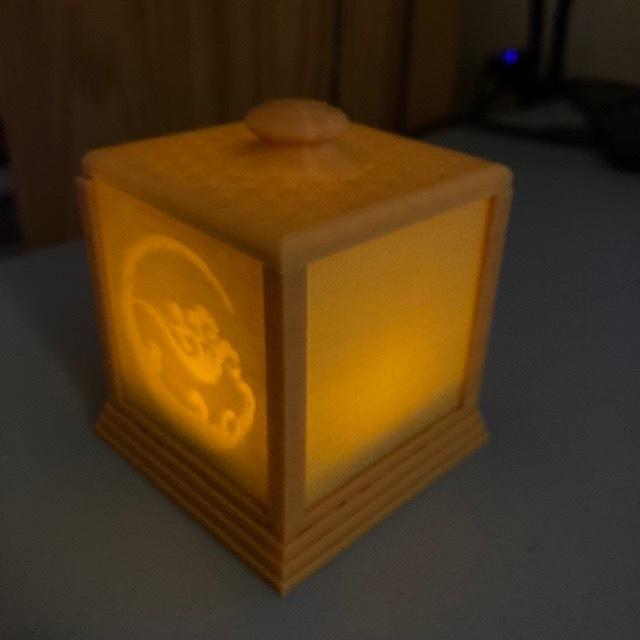 Tea Light Lithophane Holder 3d model