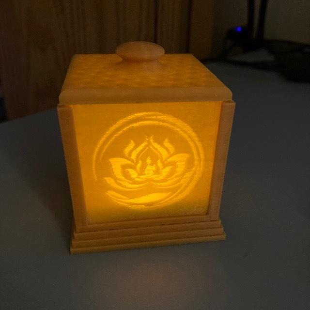 Tea Light Lithophane Holder 3d model