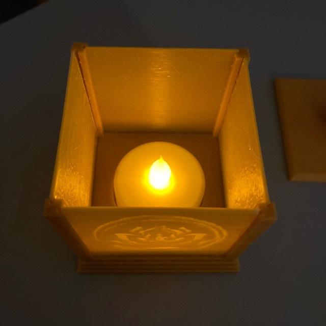 Tea Light Lithophane Holder 3d model