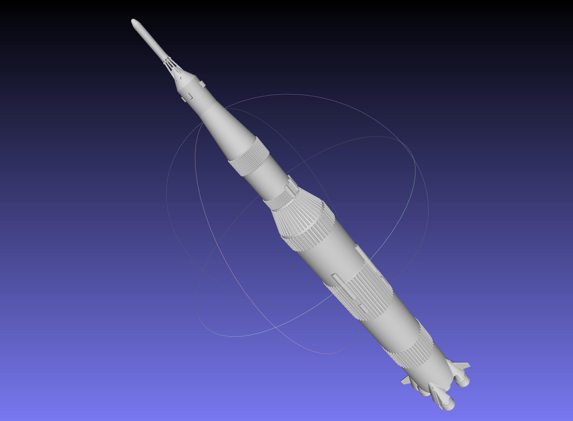 Saturn V Basic Miniature 3d model