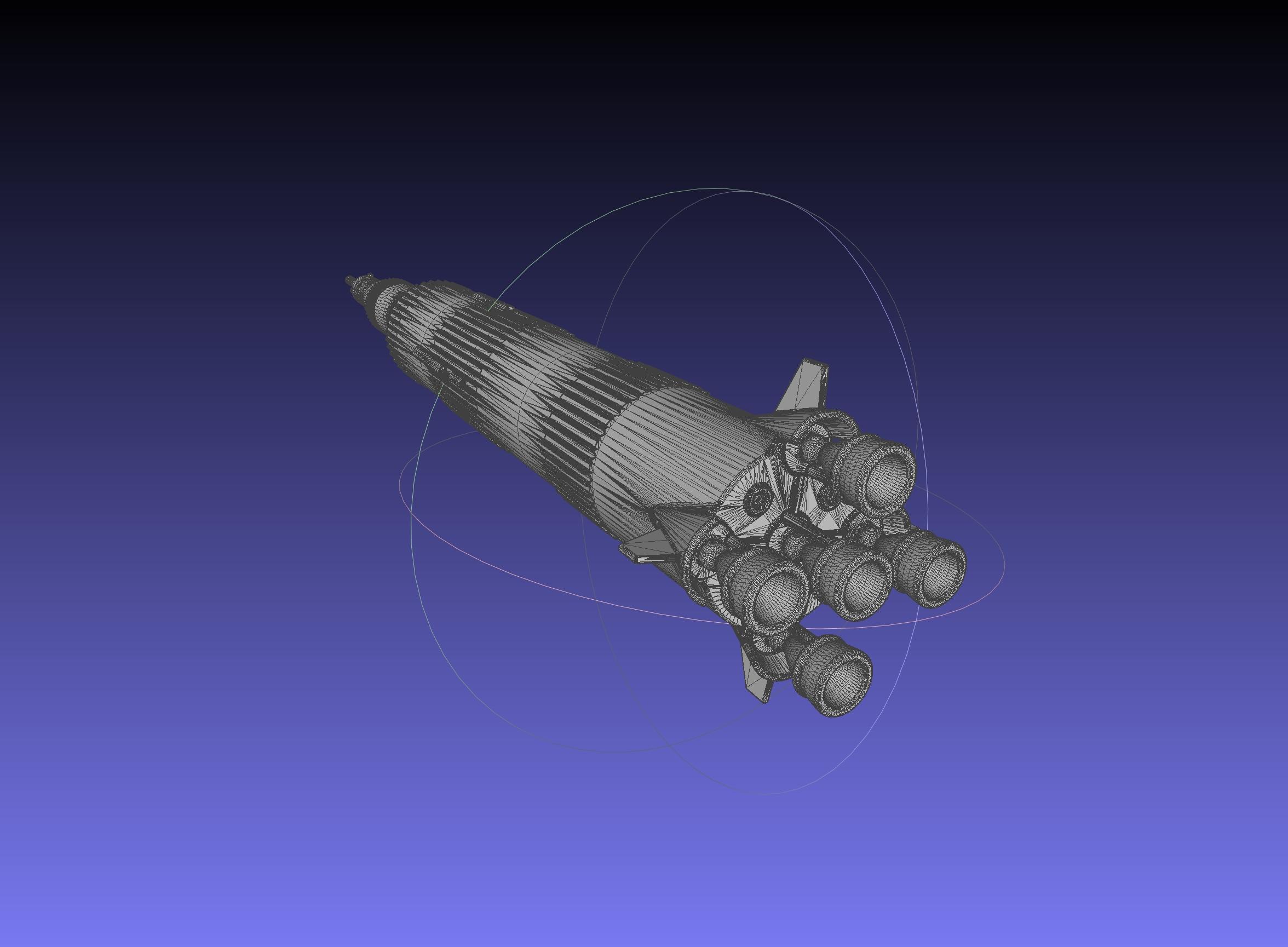 Saturn V Basic Miniature 3d model