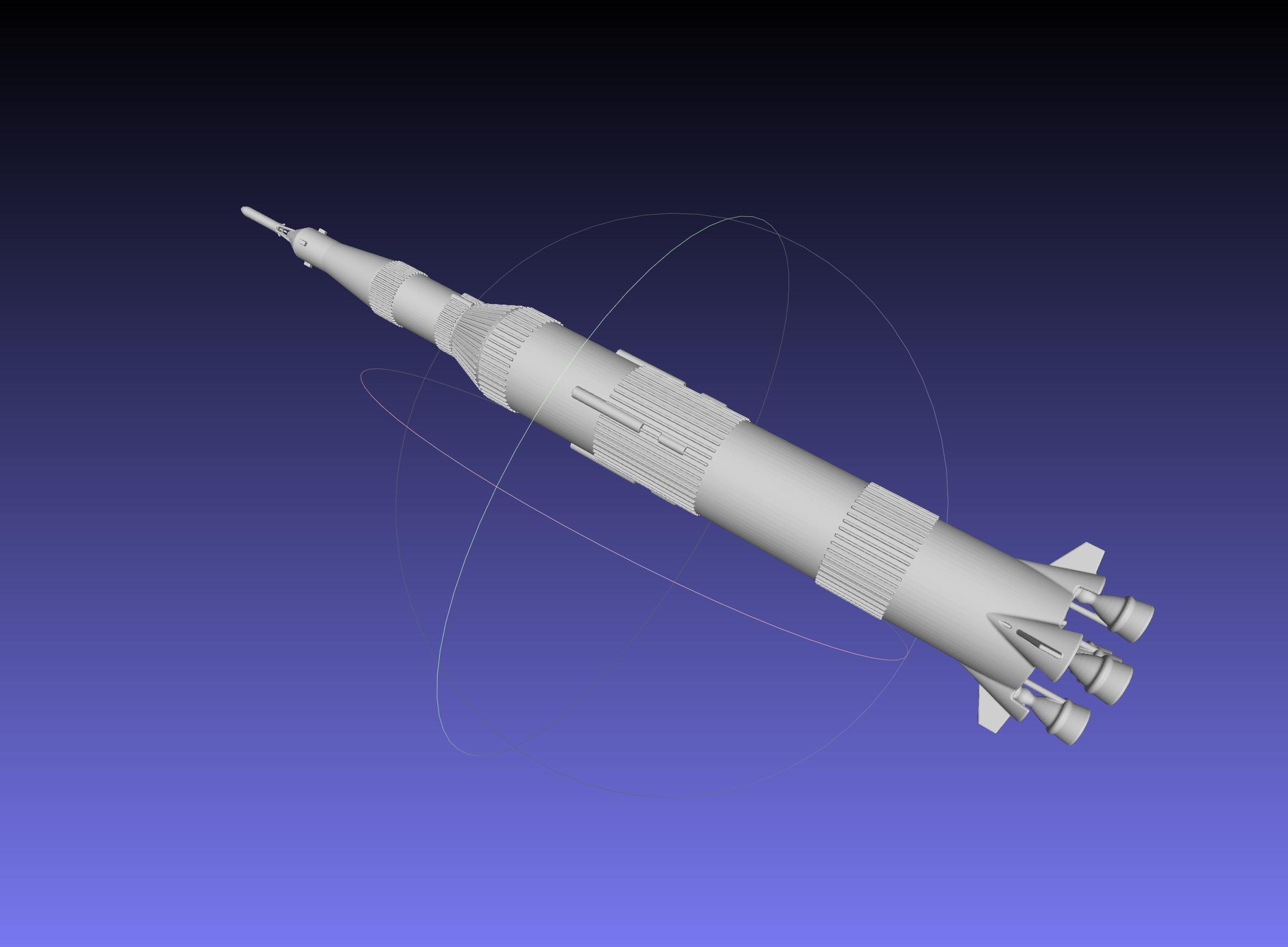 Saturn V Basic Miniature 3d model