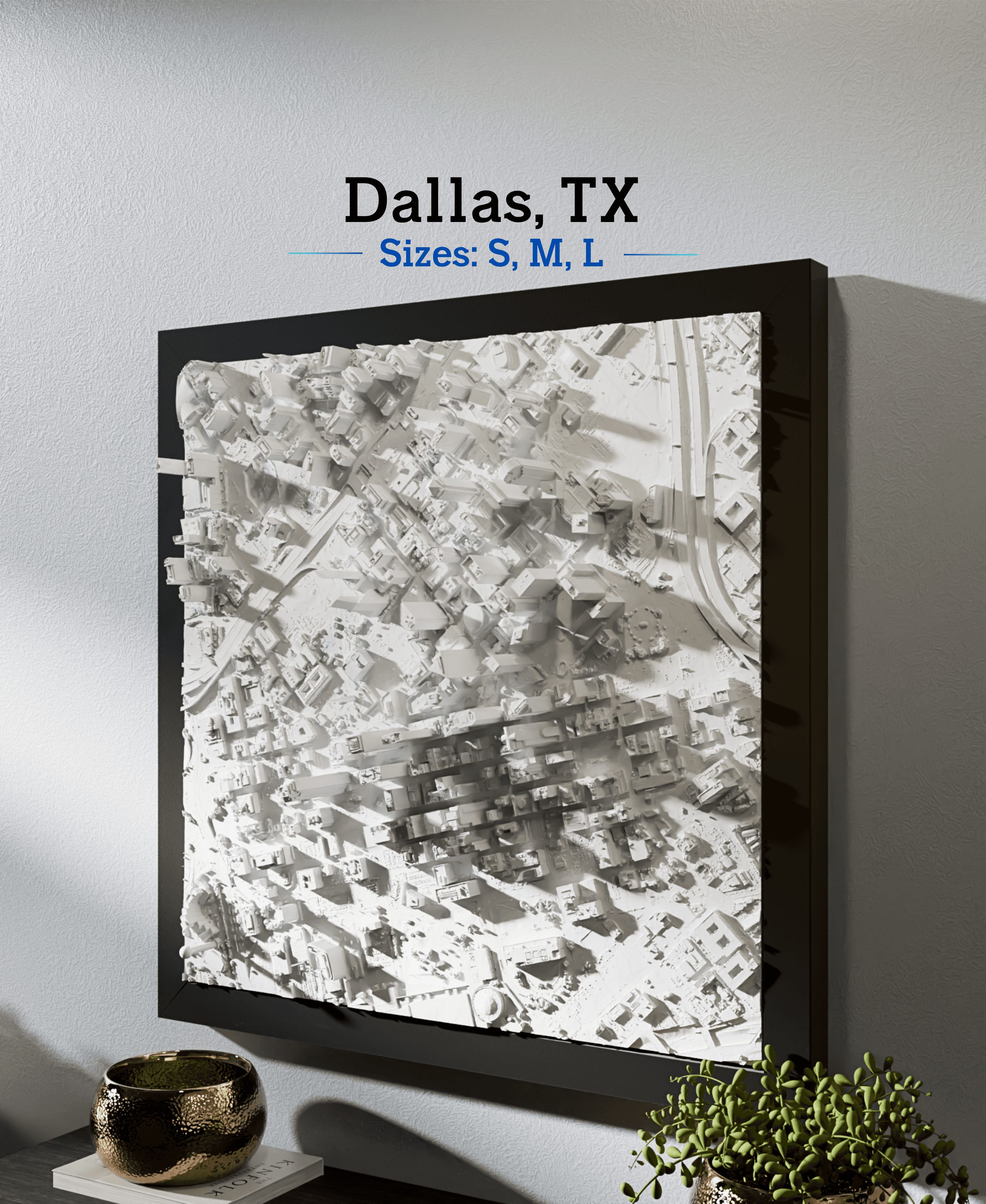 Dallas, TX - Small, Medium & Large 3d model