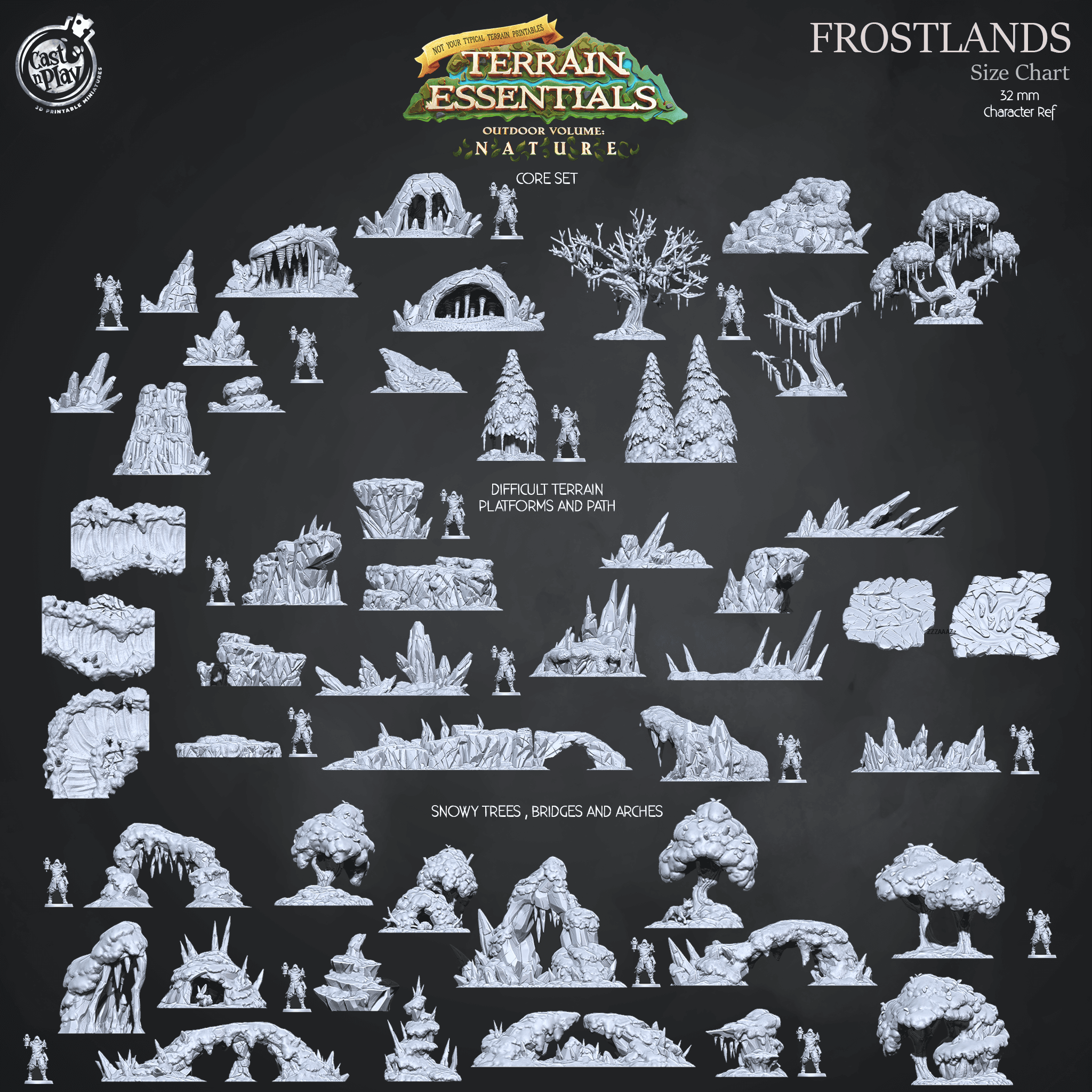 Frostlands Set (Pre-Supported) 3d model