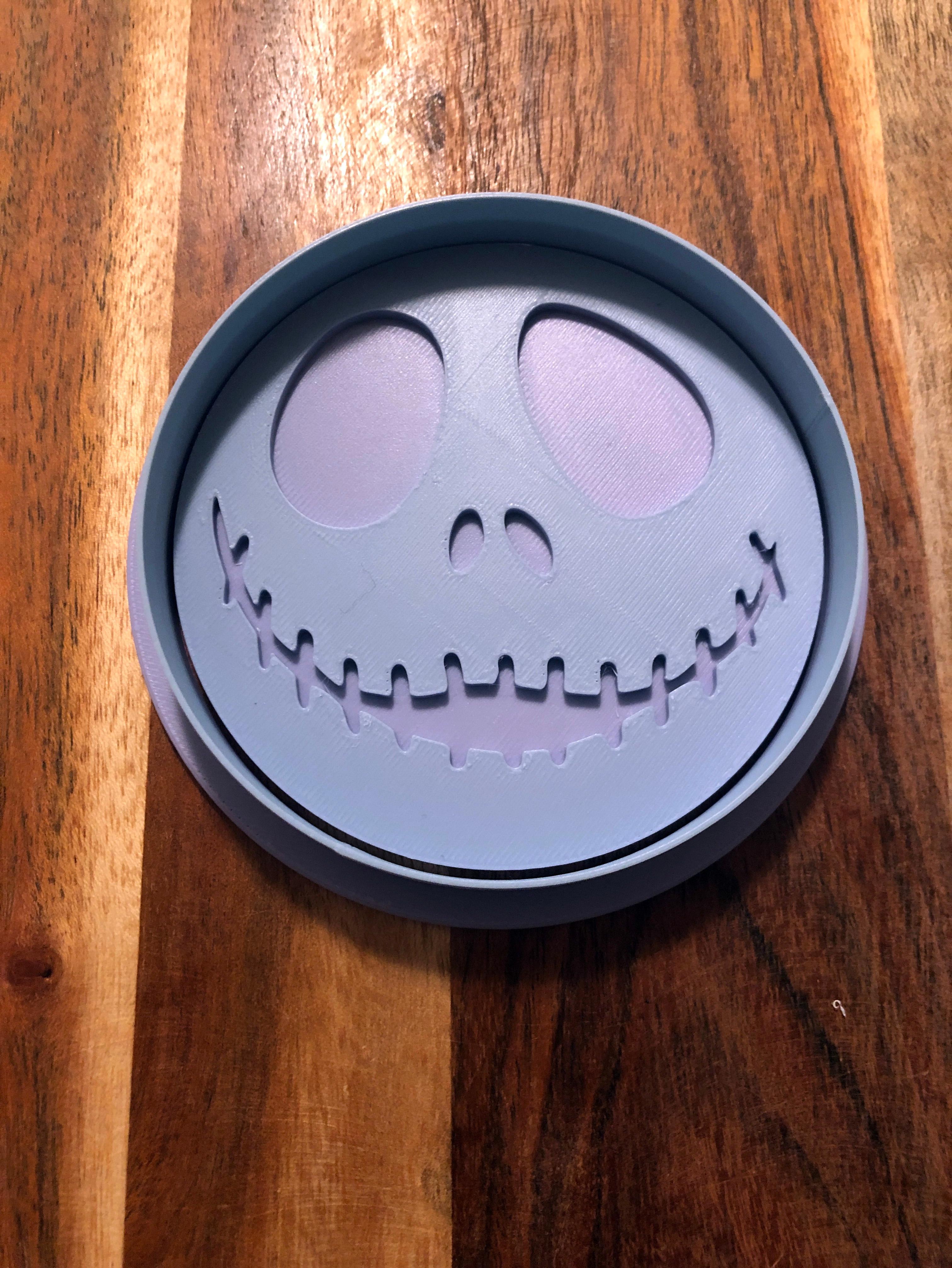 Jack Skellington Cookie Cutters and Stamps 3d model