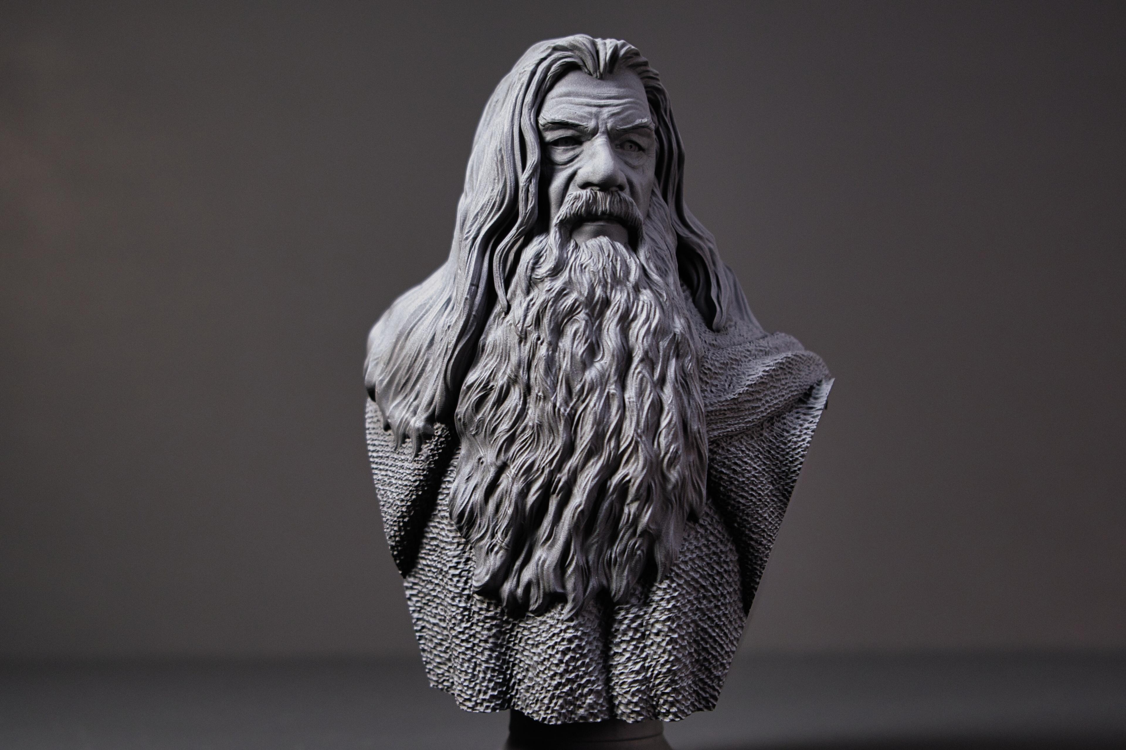 Gandalf Bust - Lord of the Rings (Pre-Supported) 3d model