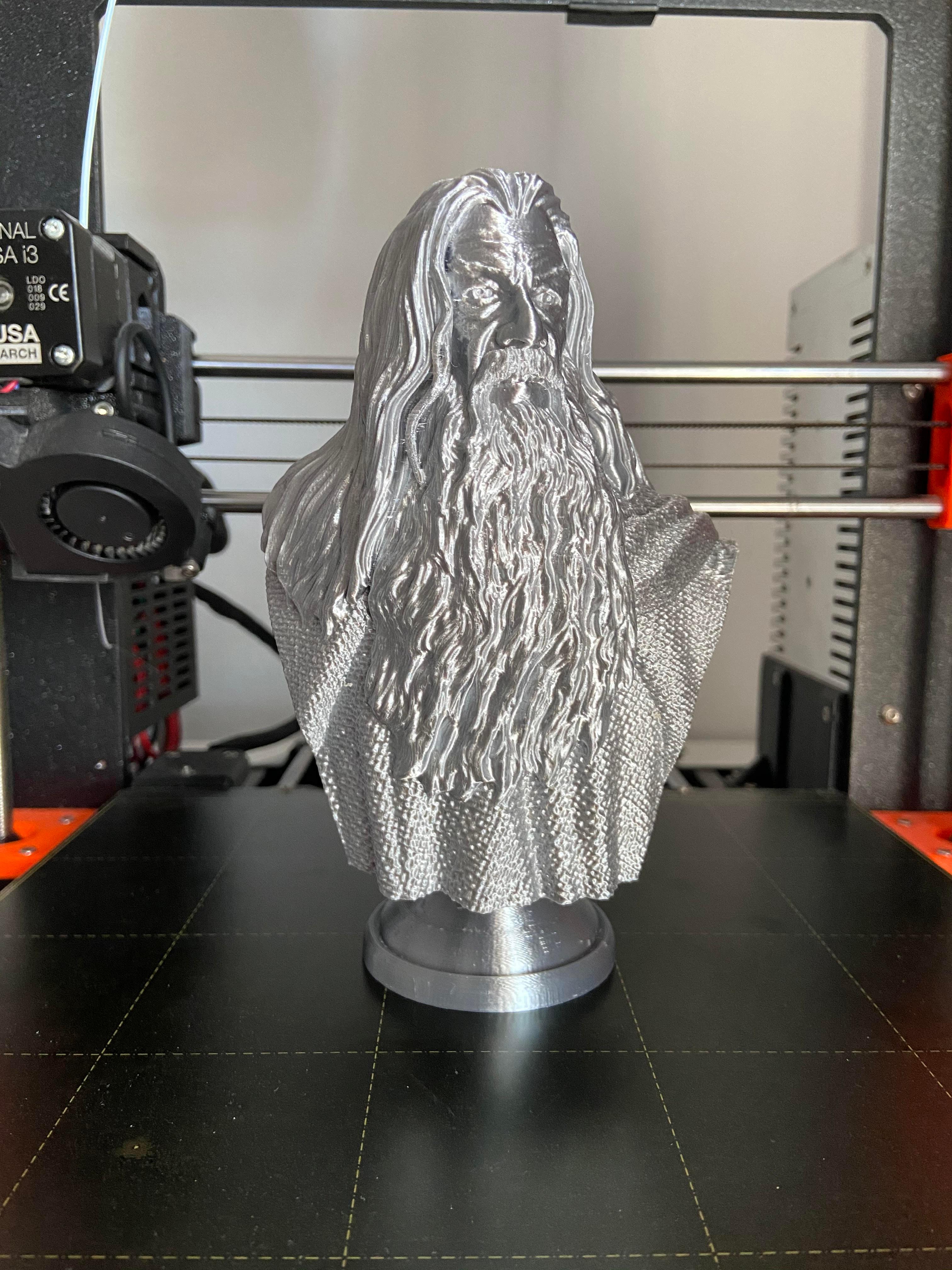 Gandalf Bust - Lord of the Rings (Pre-Supported) 3d model