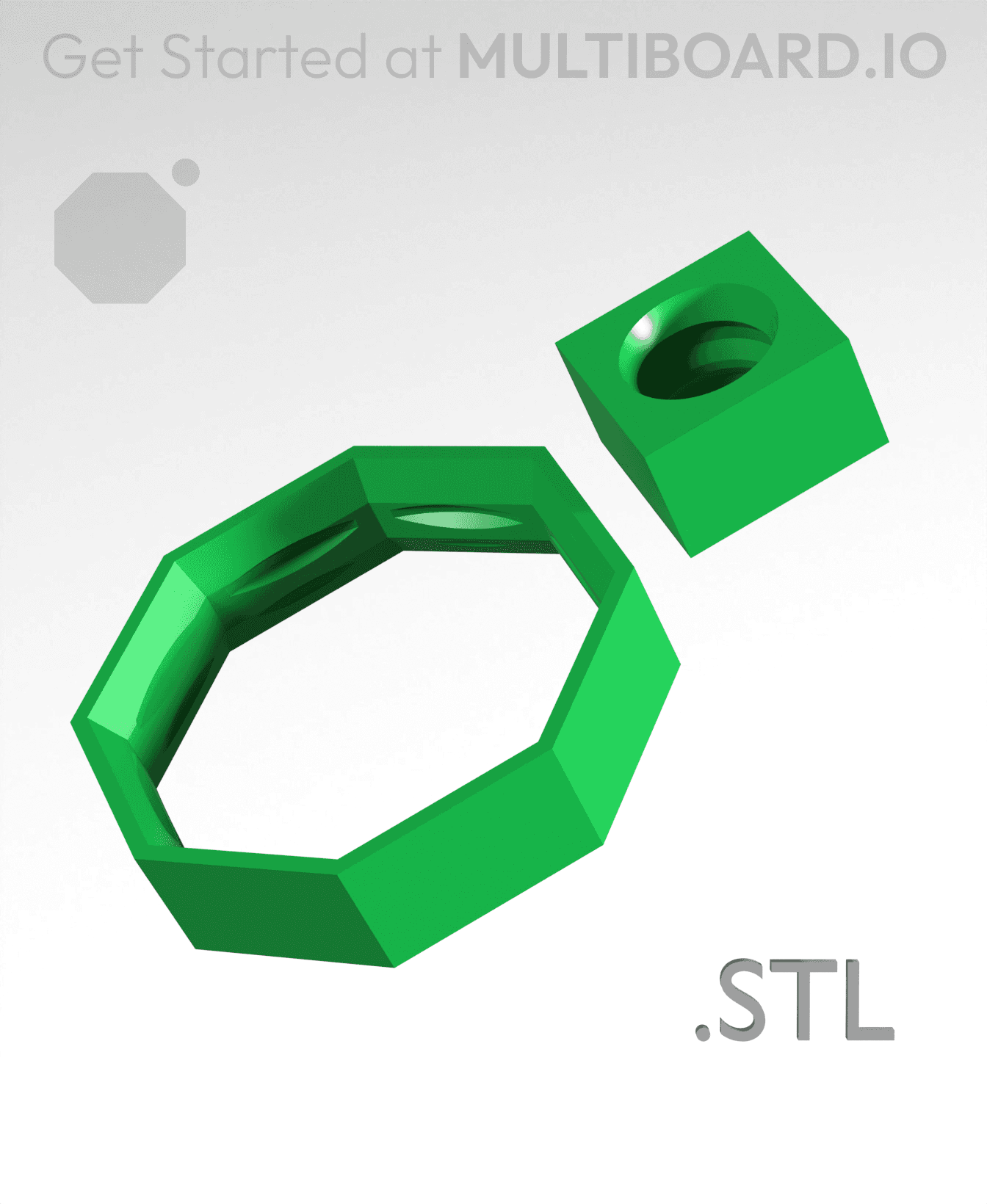 Tile Components - STL Multiboard Remixing Files 3d model