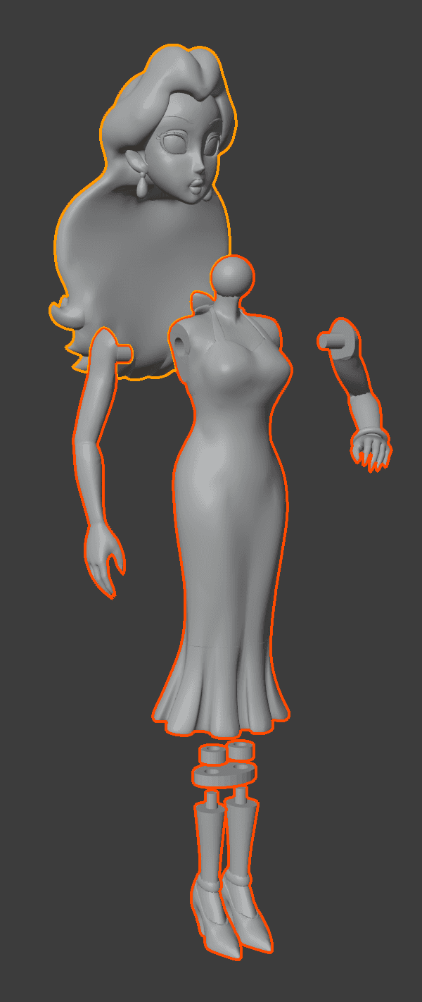 WON 2.5 figure - Pauline 3d model