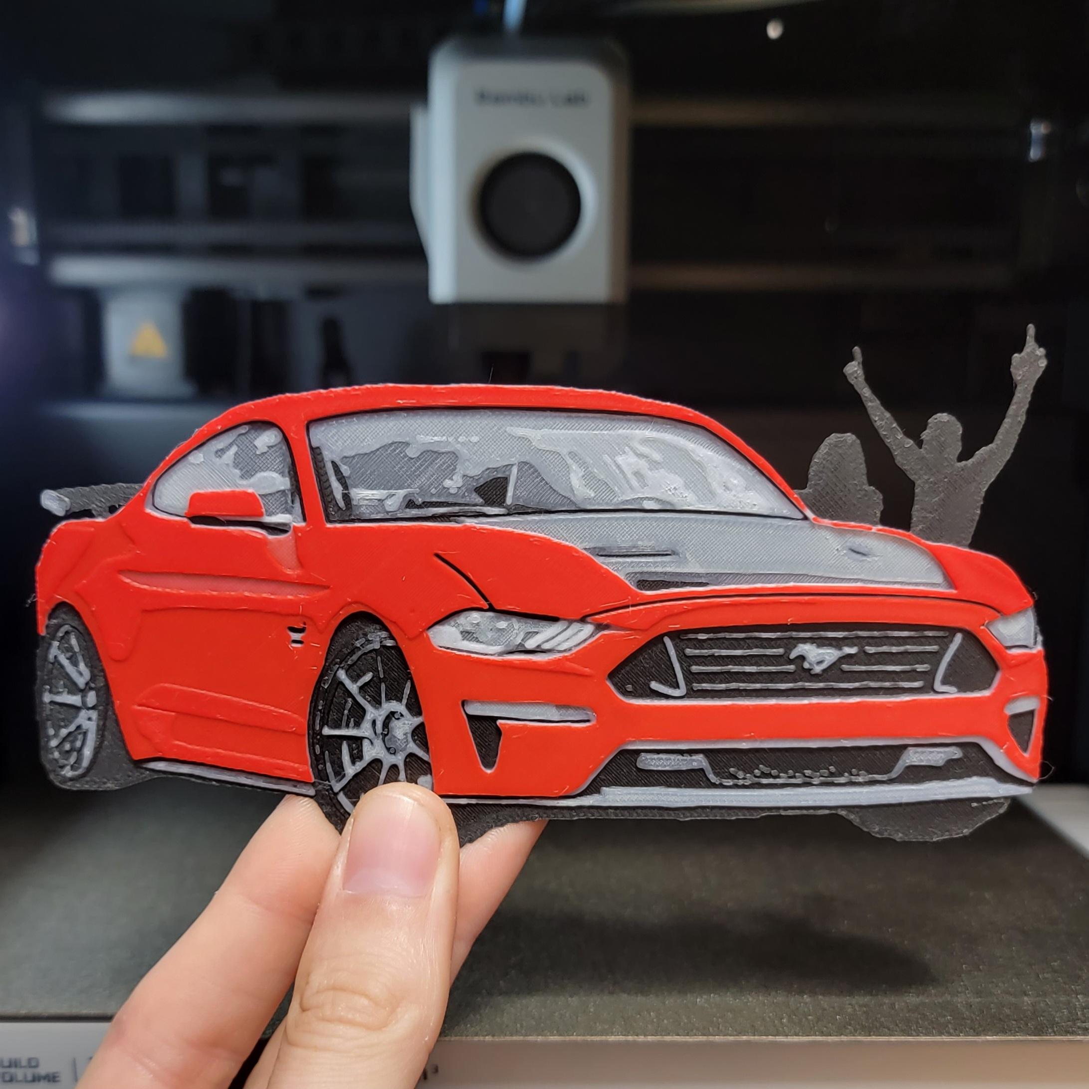 Crowd Control Mustang Magnet 3d model