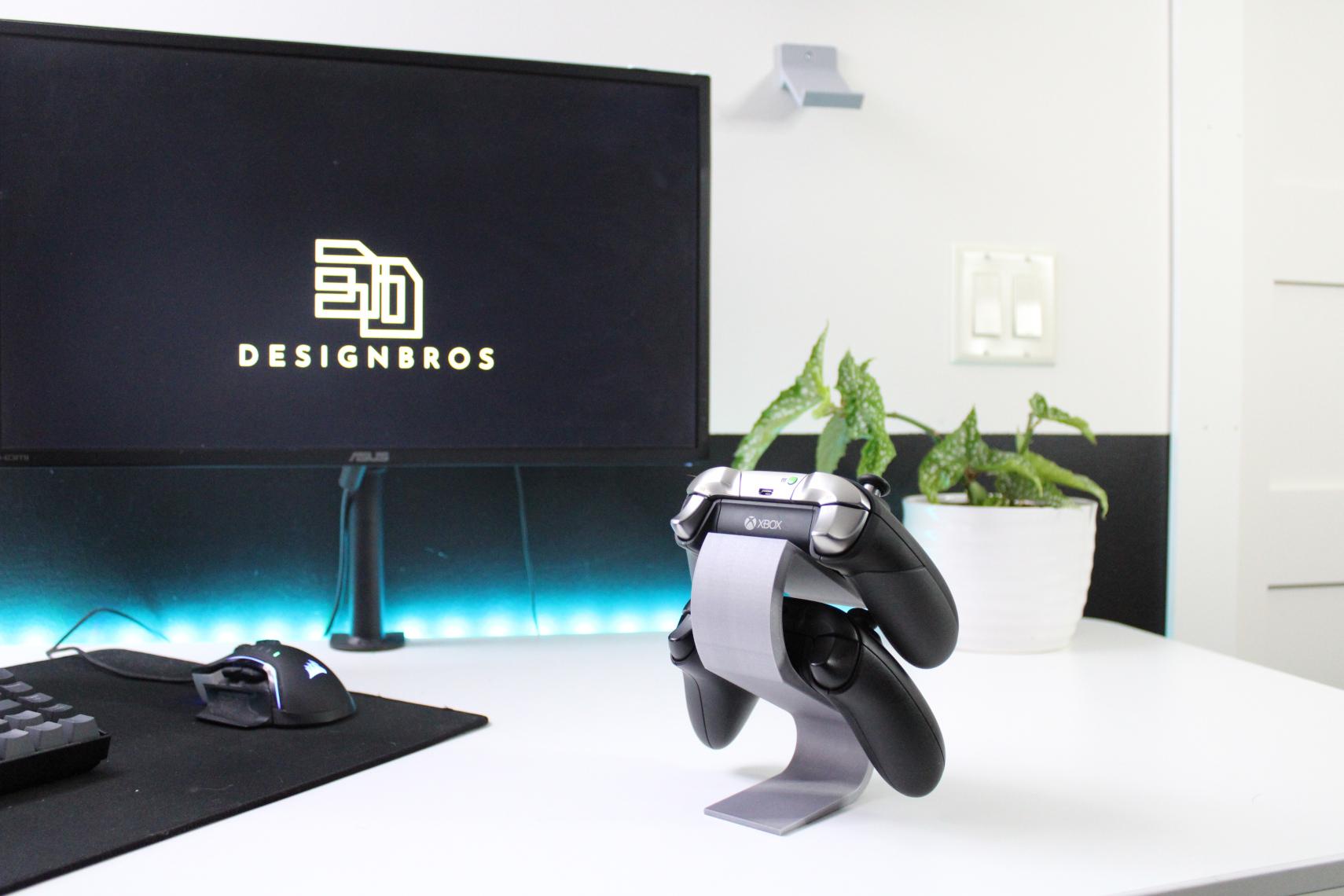 Vertical Universal 2 Controller Stand 3d model