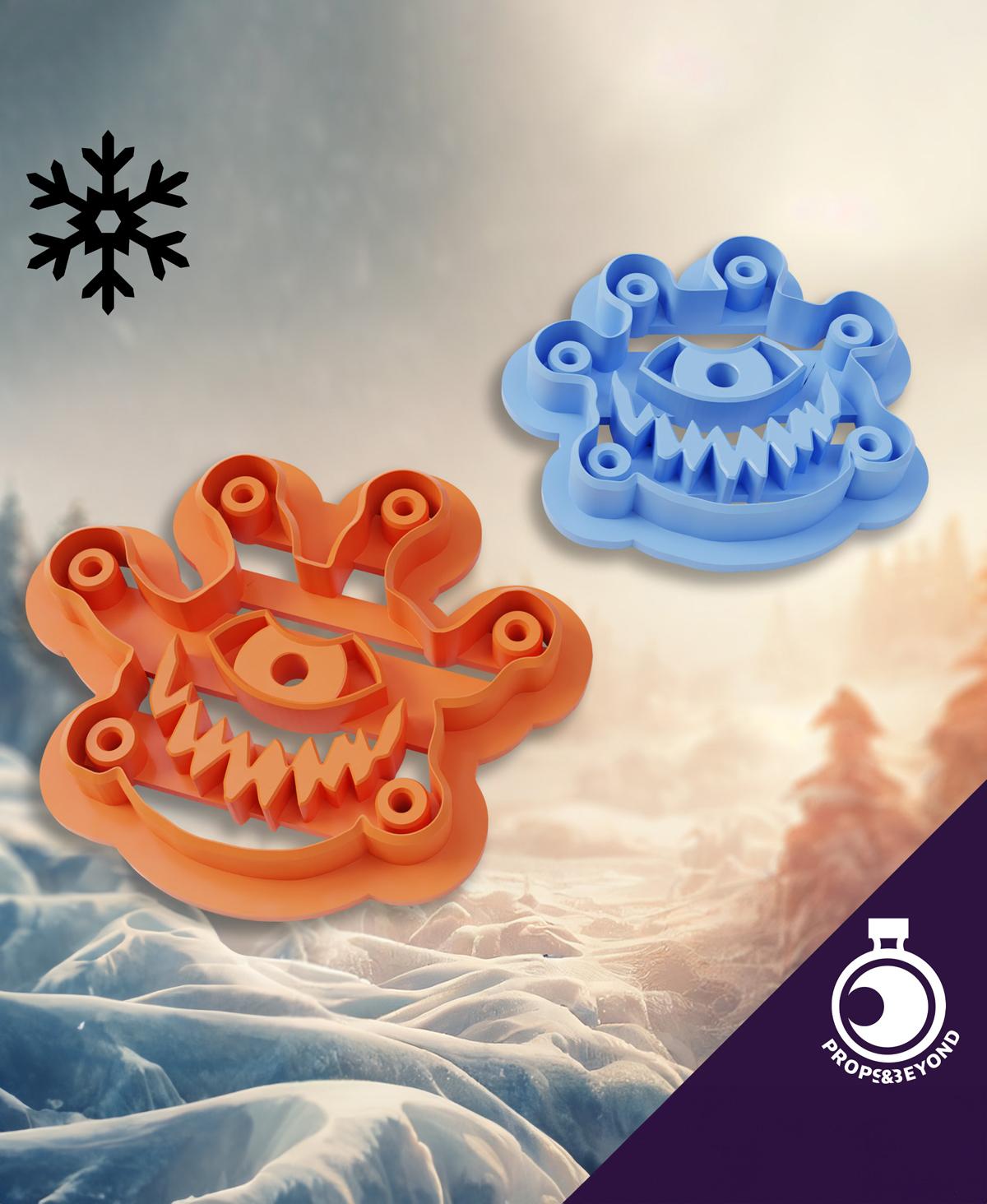 Eye Monster Cookie Cutters 3d model