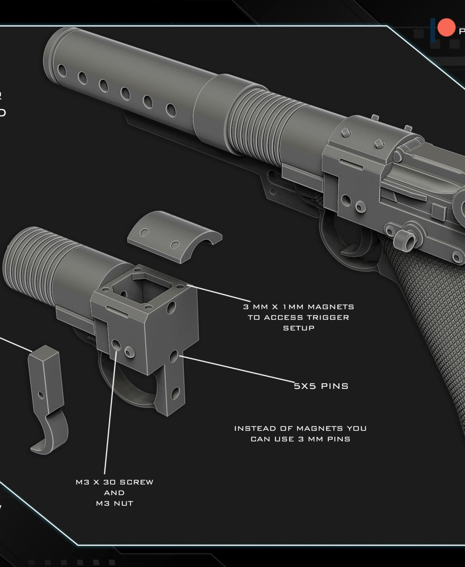 A180 blaster 3d model