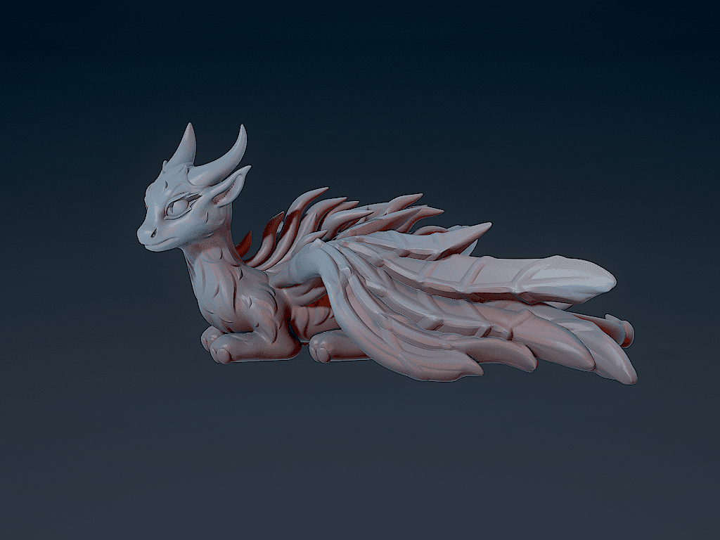 Cute Dragon 7 3d model