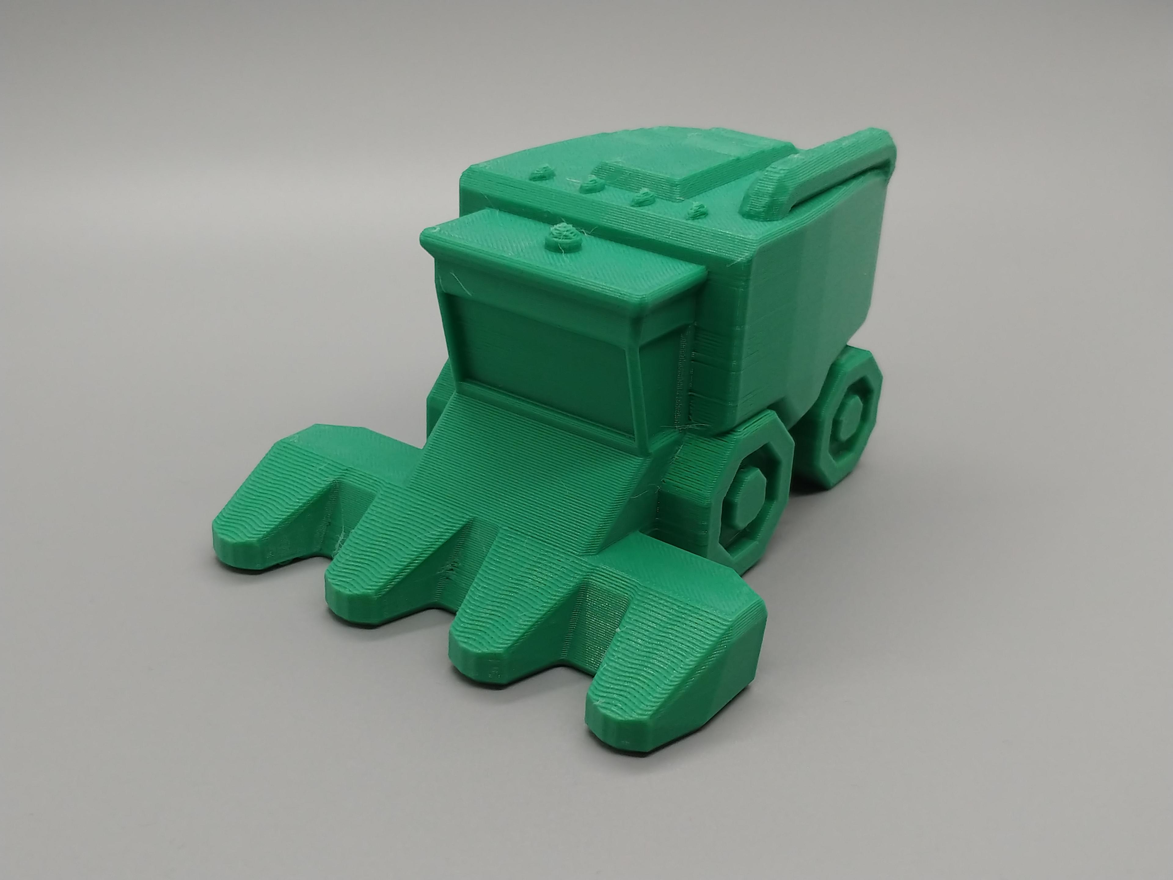 Low Poly Corn Combine Harvester 3d model