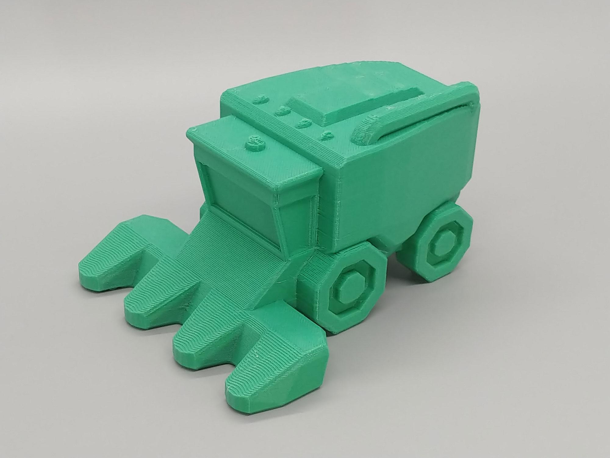 Low Poly Corn Combine Harvester 3d model