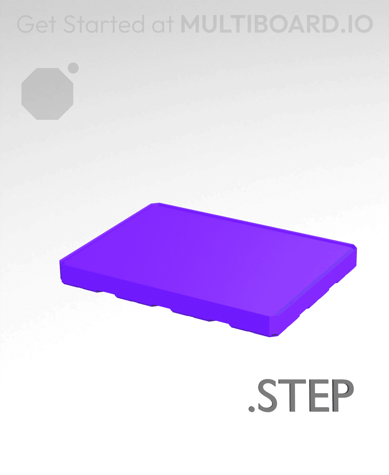 4x3x0·5 - Multibin Insert - STEP Remixing File 3d model