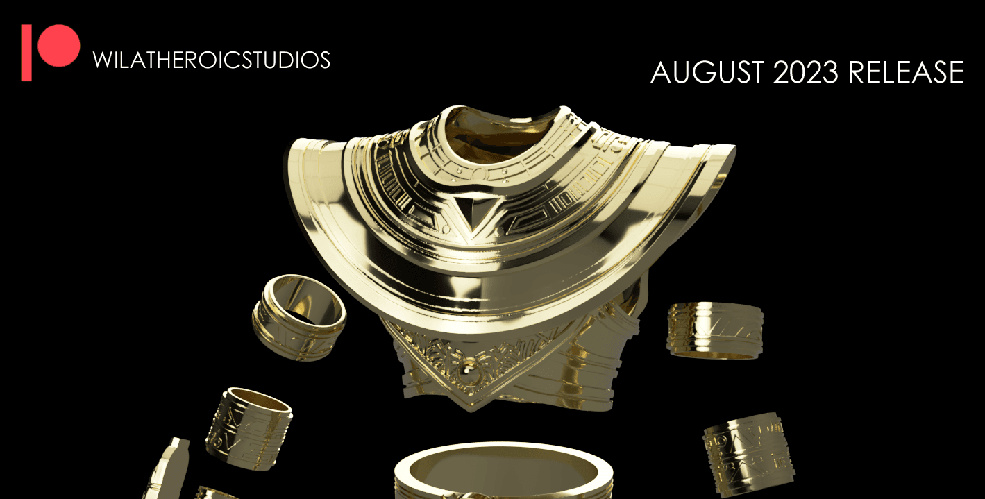 Gold Ranger Armor STL Pack  3d model