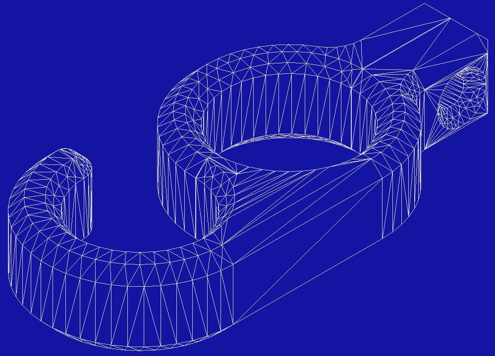 Ring with Parallel-Oriented Hook for 1" PVC 3d model