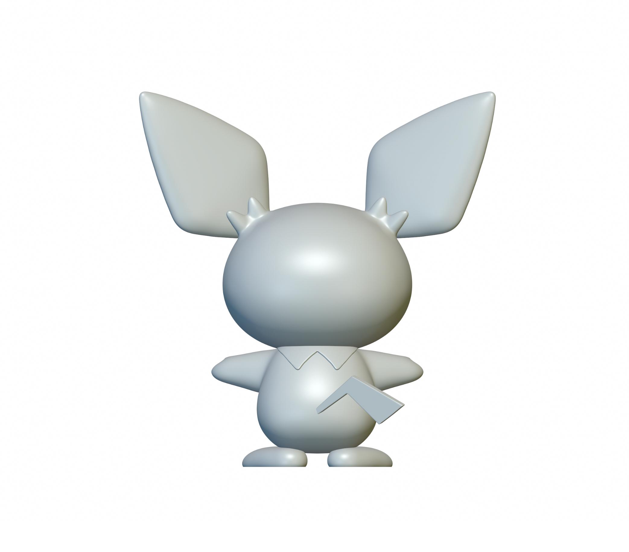 Pokemon Pichu #172 - Optimized for 3D Printing 3d model