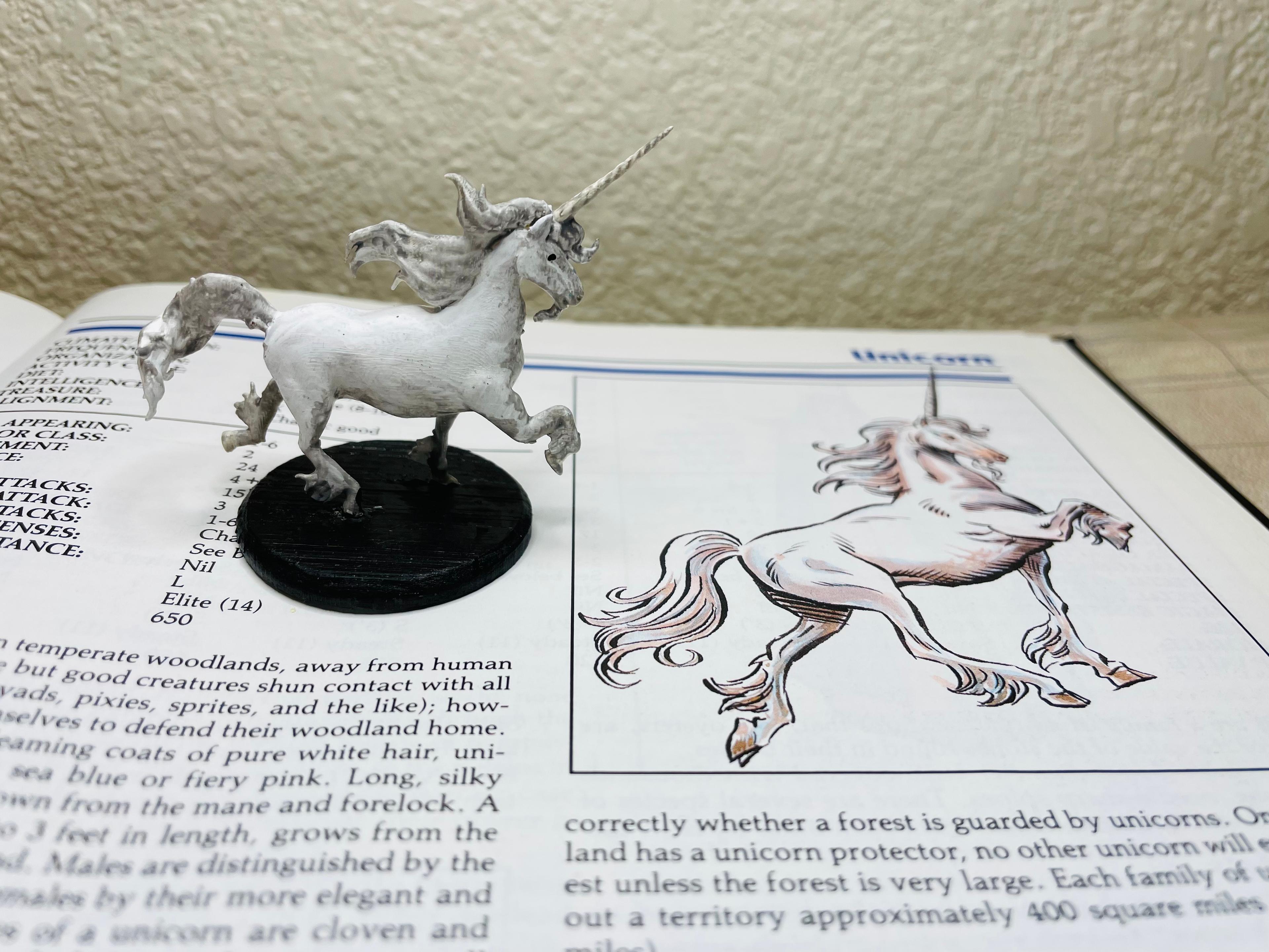 2ND ED AD&D UNICORN 3d model