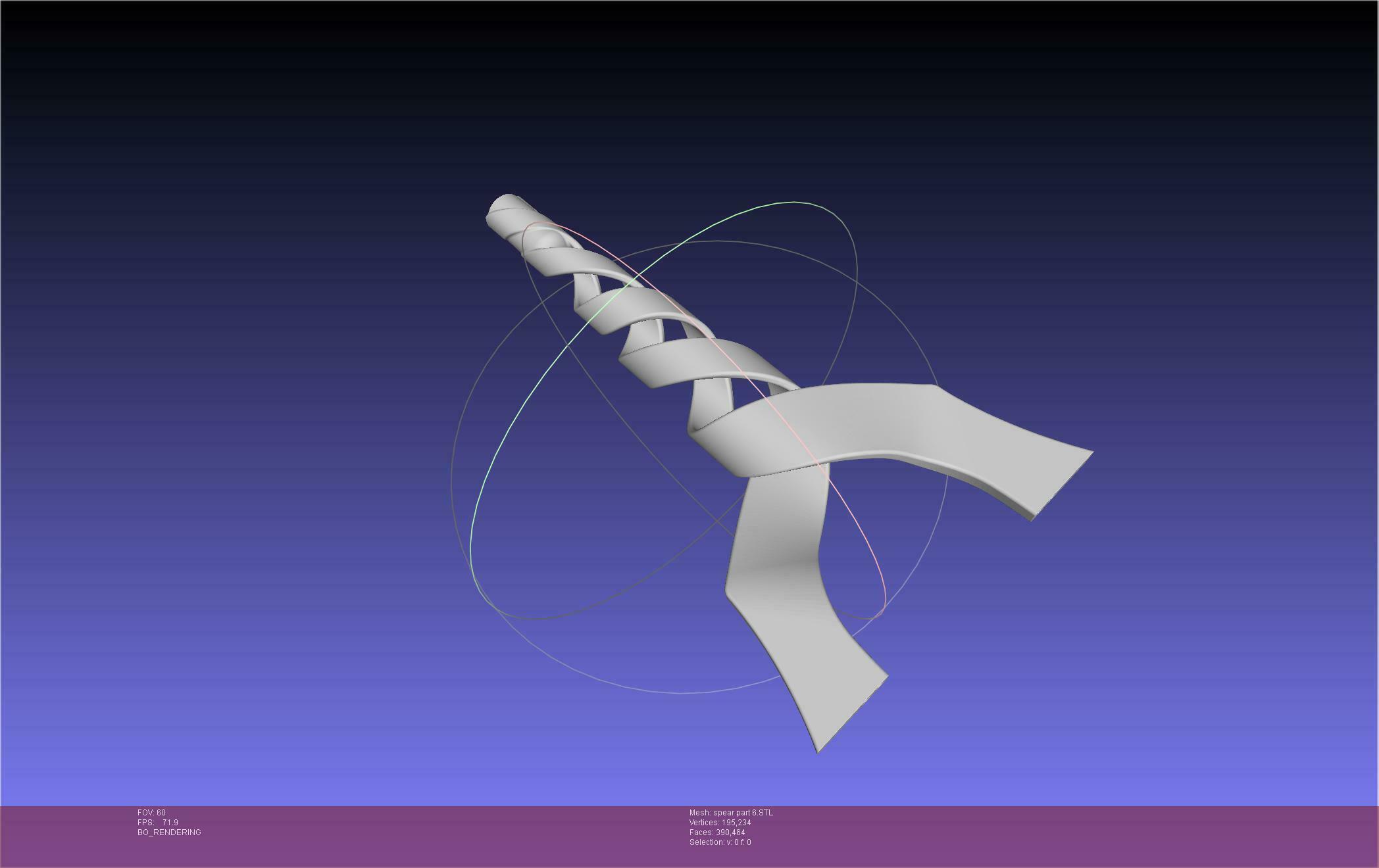 Evangelion Spear Of Longinus Assembly 3d model