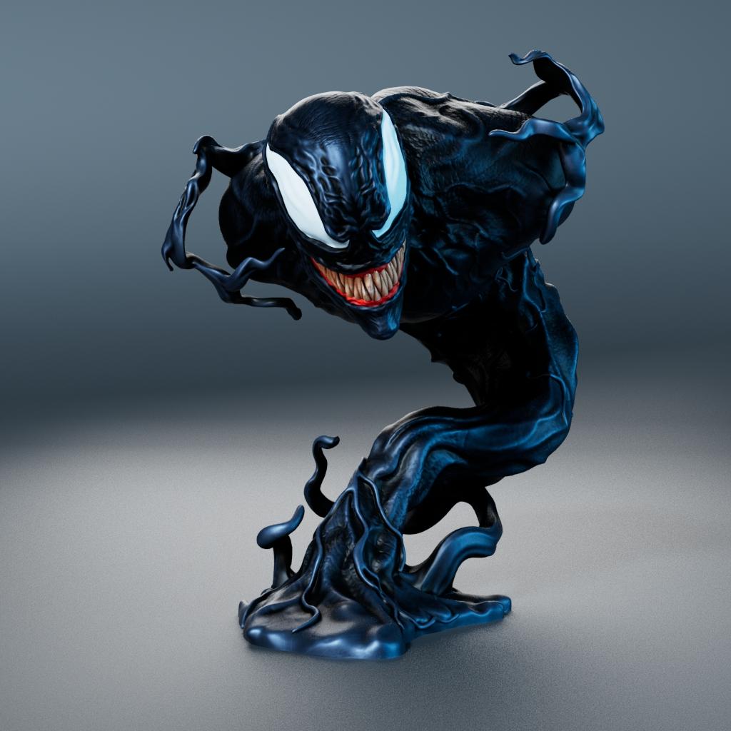 Venom Symbiote Bust 3d model