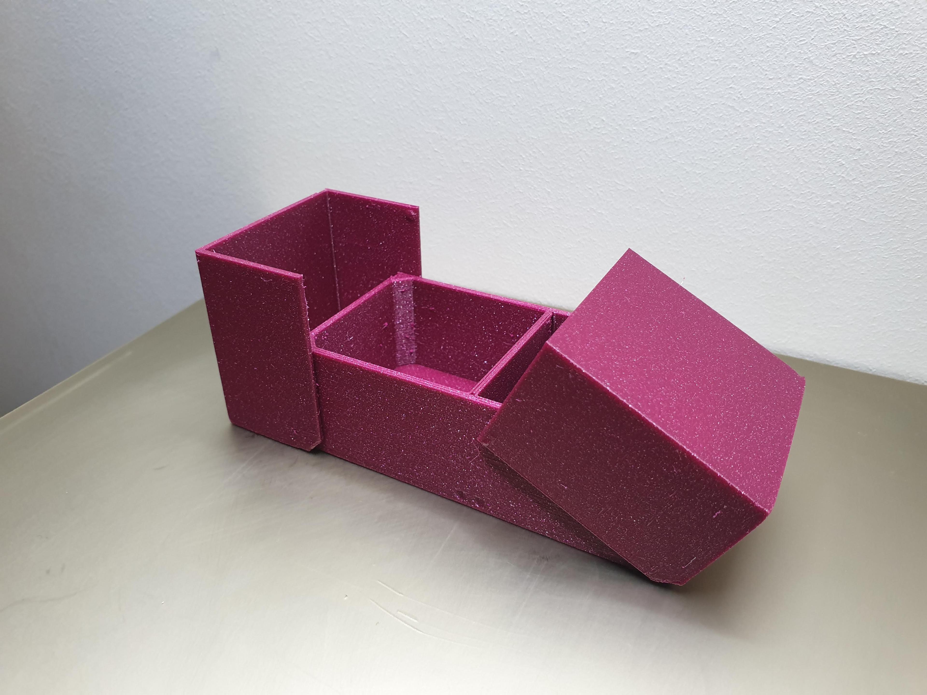 Print-in-Place Split Box 100x50x30mm 3d model